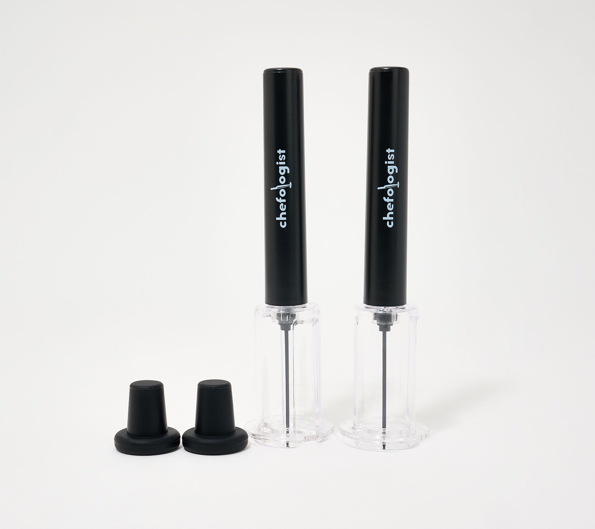 Chefologist Set of 2 Wine Openers w/ Silicone Stoppers
