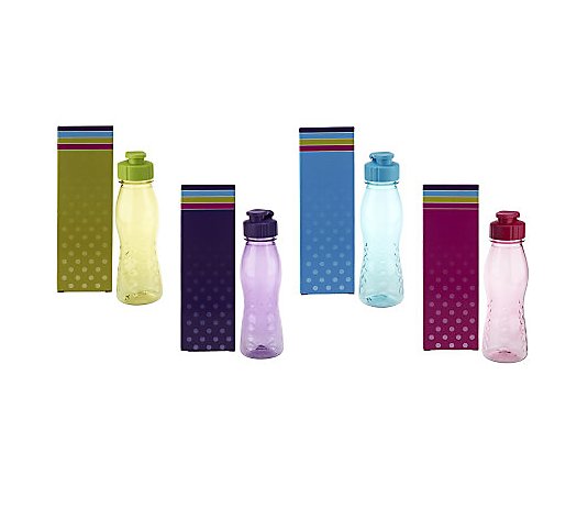 Prepology Set of 4 Flip Top Tritan Water Bottles In Gift Boxes