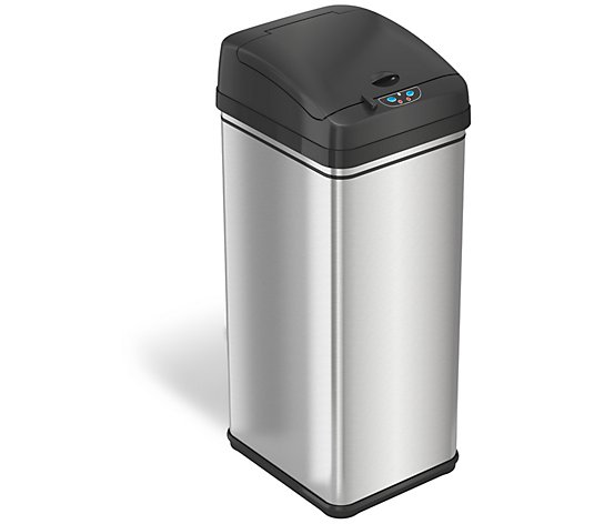 iTouchless 13-Gal Stainless Steel Pet-Proof Sensor Trash Can