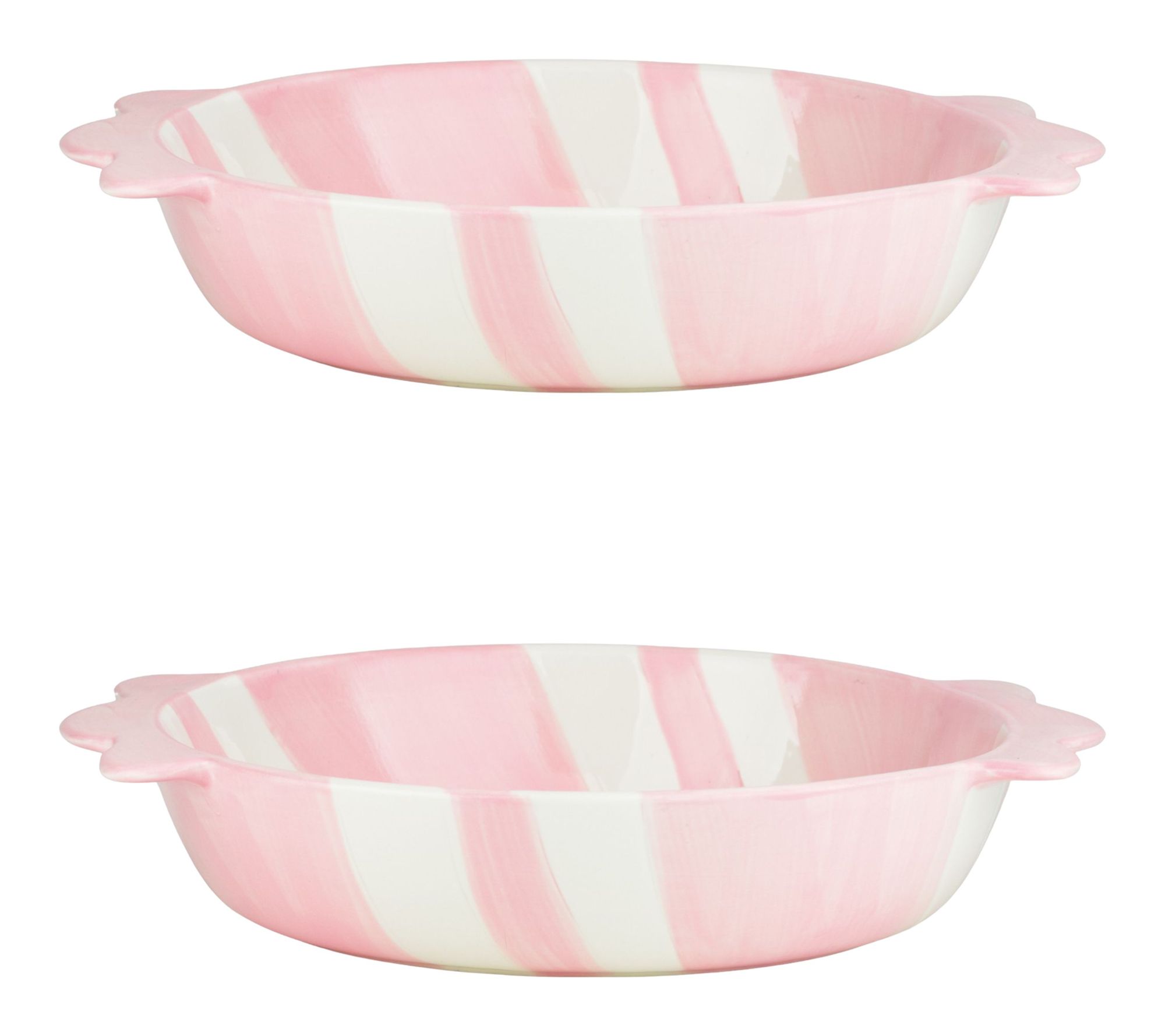 10 Strawberry Street Set of 2 Peppermint Twist ie Plate