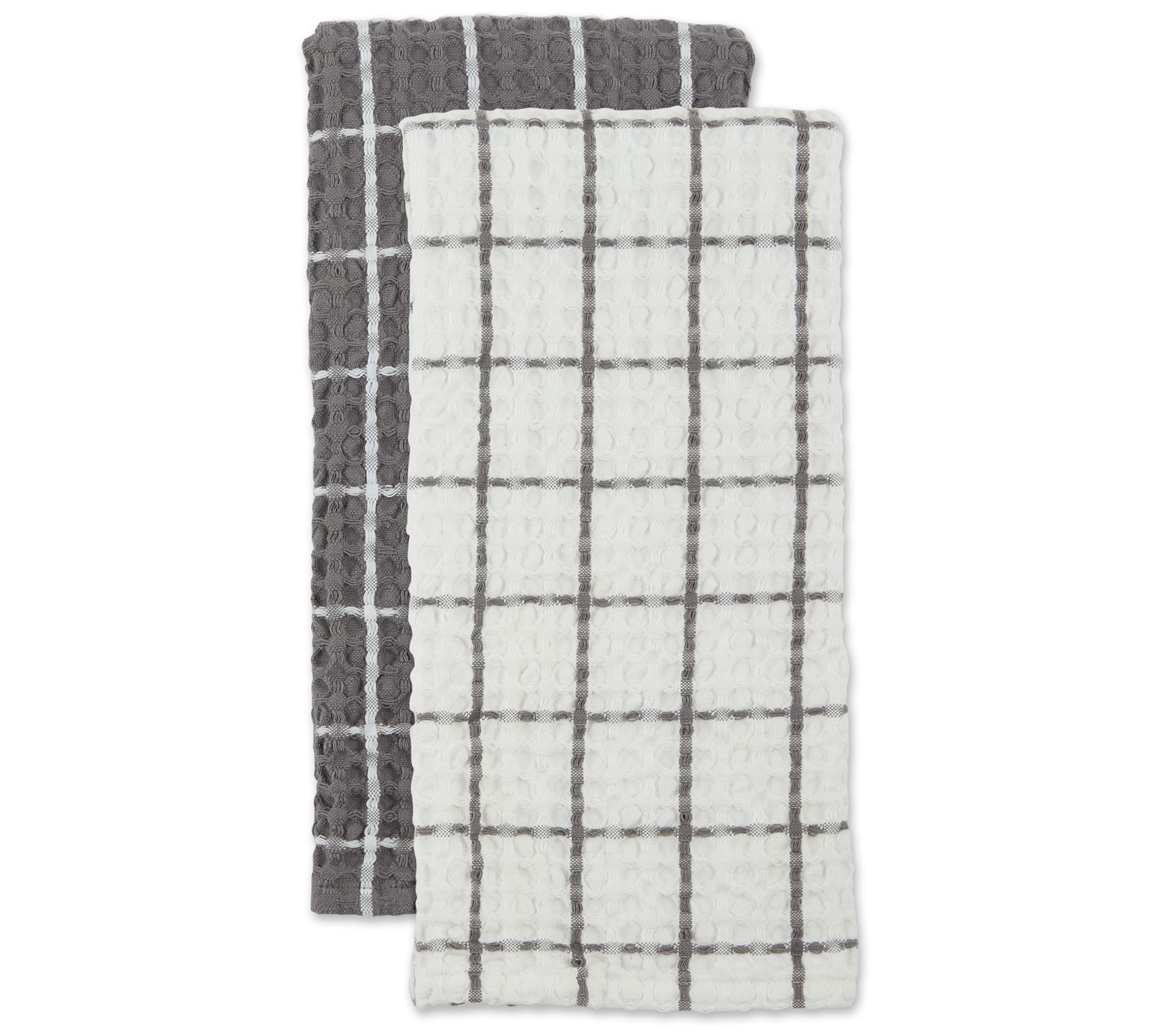 Design Imports 20x30" Set/ 2 Windowpane Waffle Kitchen Towels