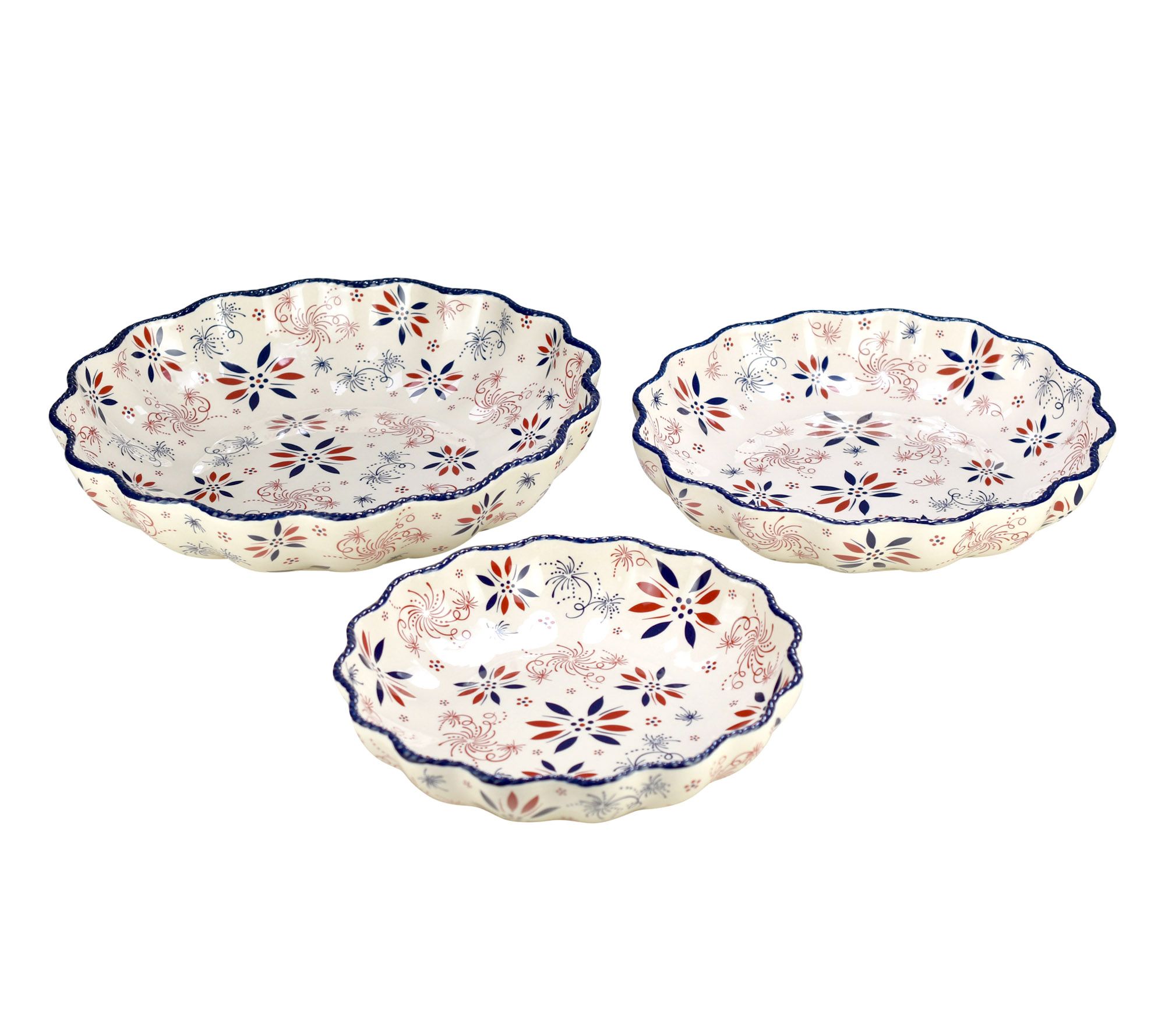 Cuisinart Porcelain 2-pc. Nesting Baker Set, Color: Dark Denim