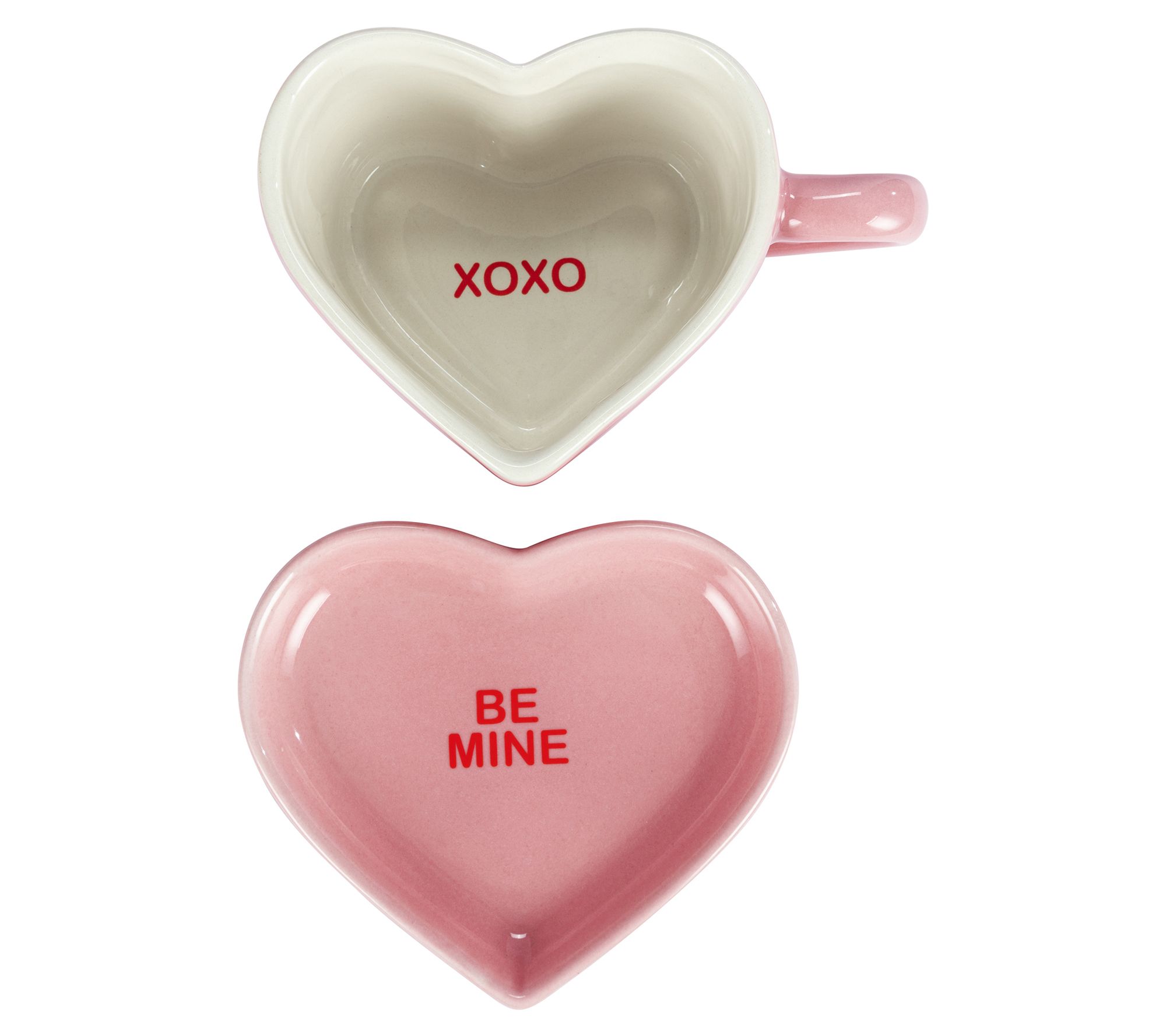 kevinsgiftshoppe Ceramic Kiss Me And XOXO Heart Shaped Salt And Pepper,  Gift for Her, Gift for Mom, Kitchen Décor, Valentine's Day Décor, Romantic  Décor