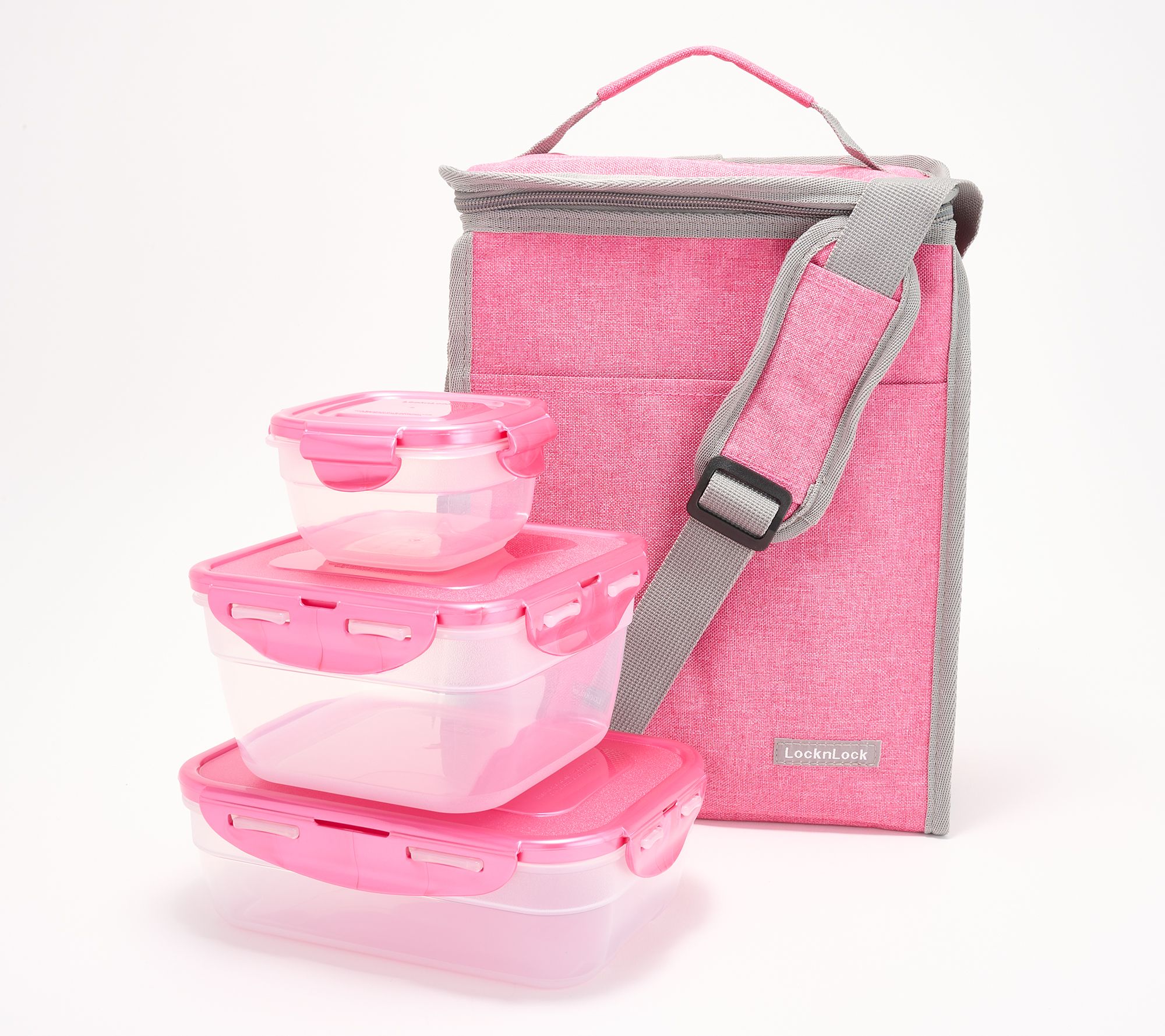 LocknLock 3-Piece Multi-Shape Storage Set w/ Lunch Bag
