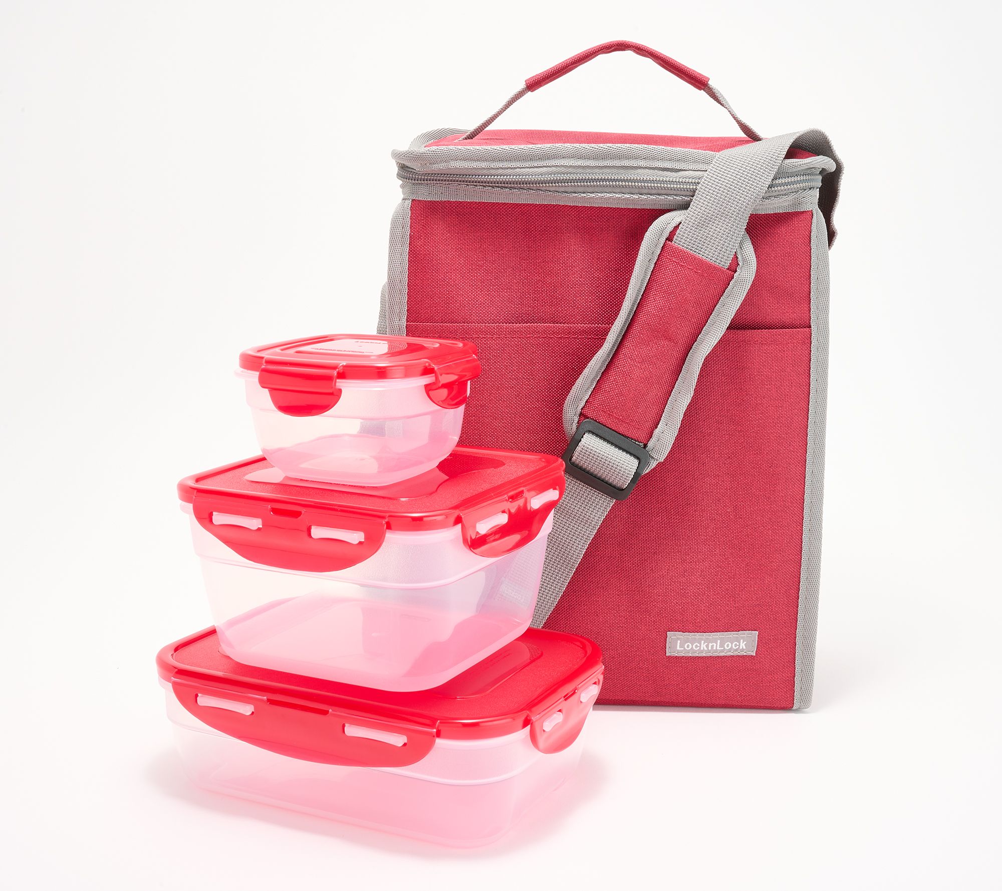LocknLock 3-Piece Multi-Shape Storage Set w/ Lunch Bag
