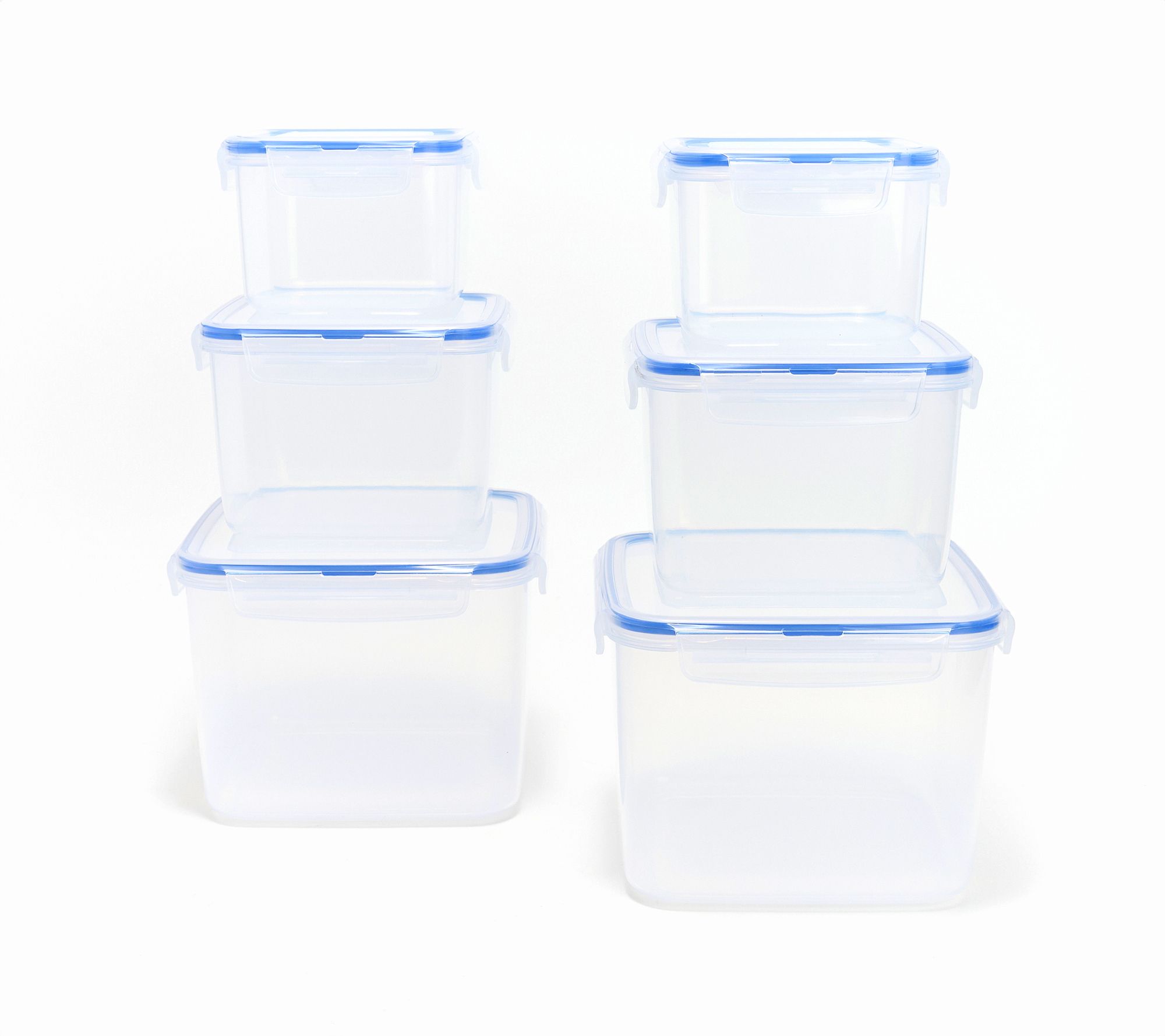 LocknLock 6-Pc Nestable Colored Body Square Storage Set