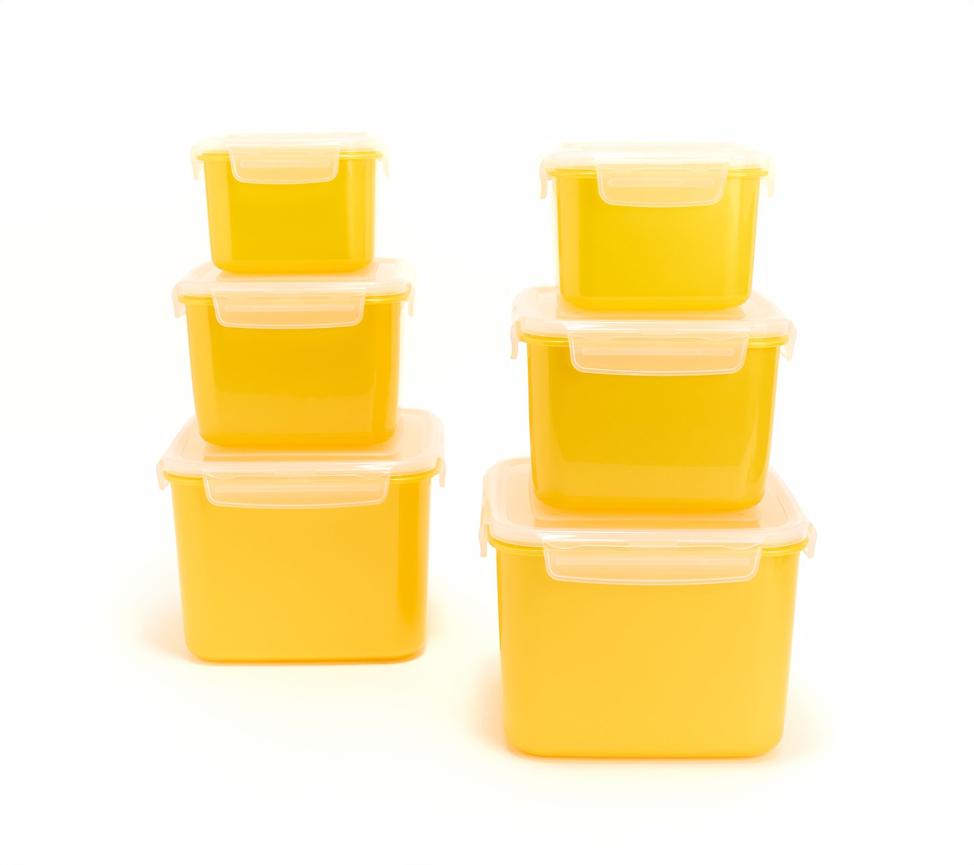 LocknLock 6-Pc Nestable Colored Body Square Storage Set