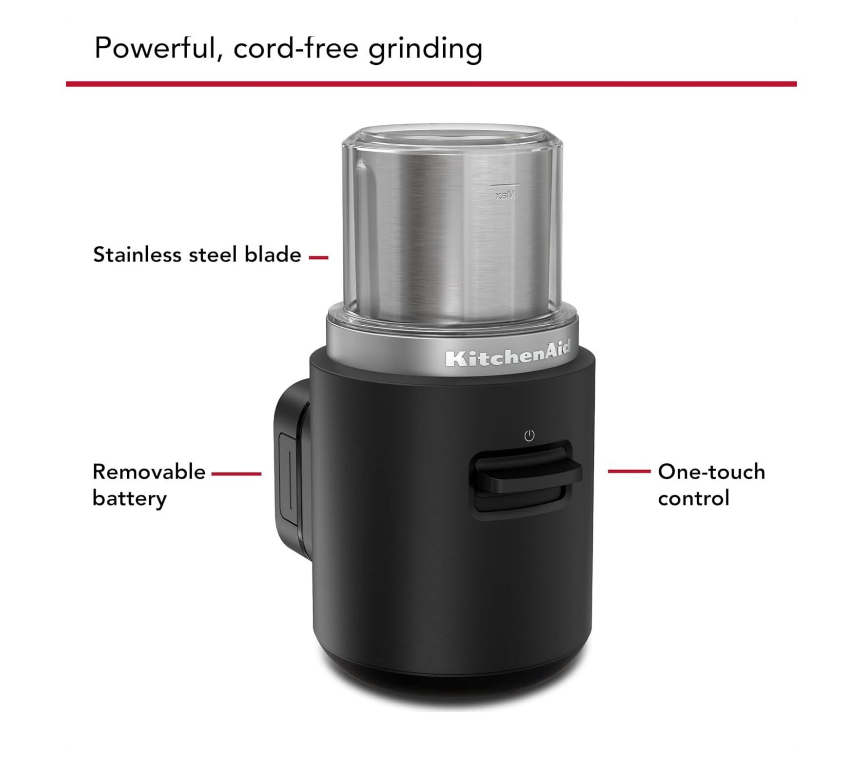 KitchenAid Go Cordless Blade Grinder with Battery