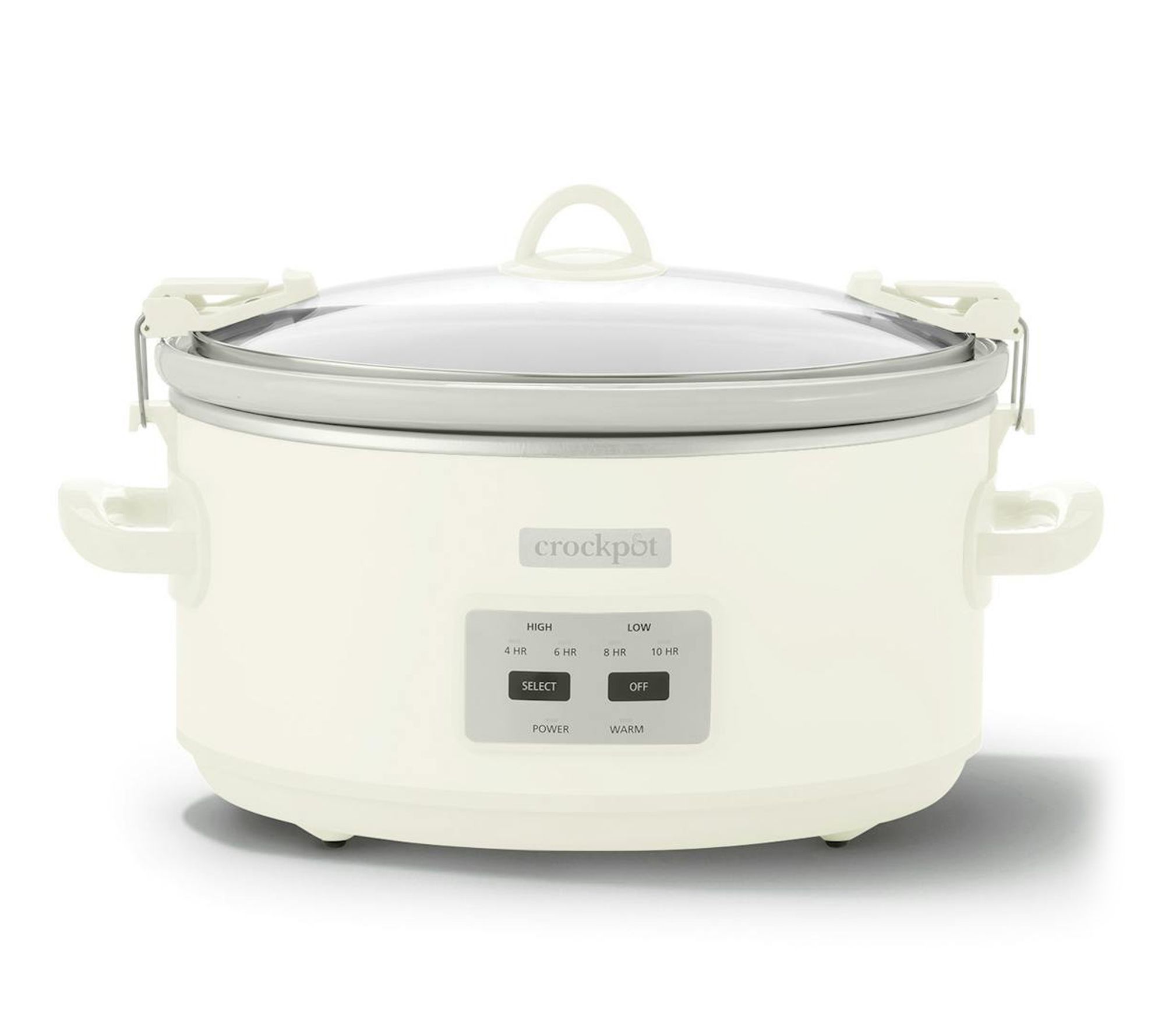 Crock Pot 7Qt Oval Programmable Slow Cooker inOatmilk Cream