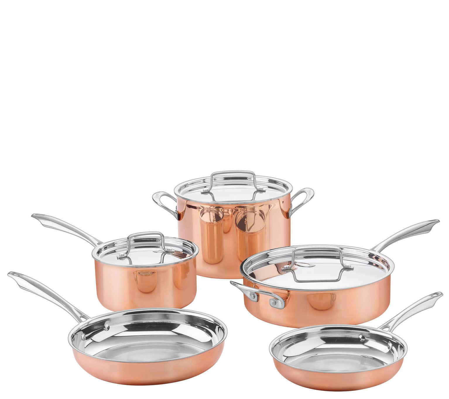 Cuisinart Copper Tri-Ply Stainless 8-Piece Cookware Set