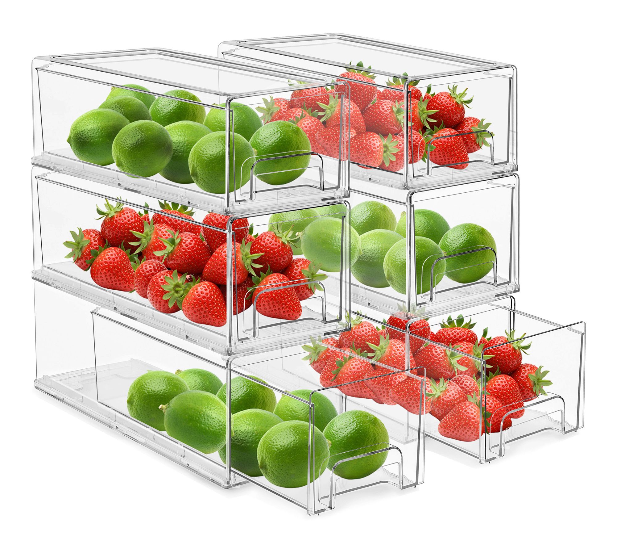 Sorbus Set of 6 Pull Out Drawer Bins
