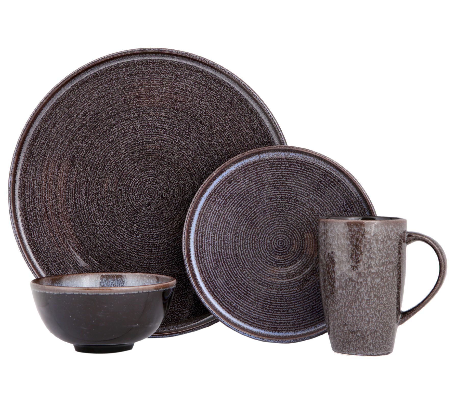 Porland Ethos 4 Piece Porcelain Dinnerware Setwith Mug