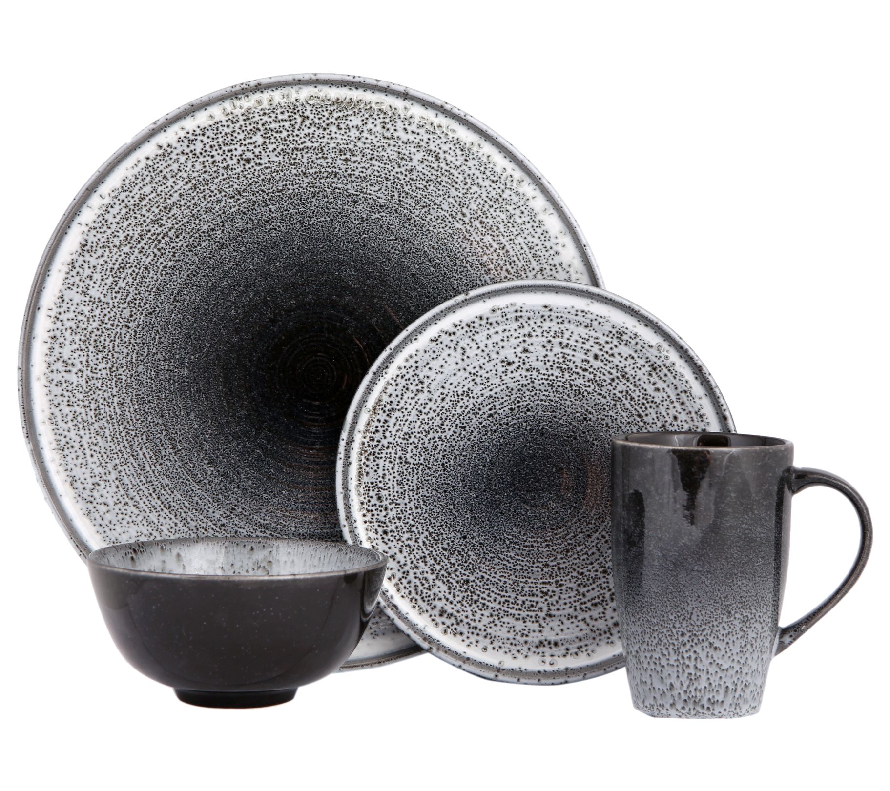 Porland Ethos 4 Piece Porcelain Dinnerware Setwith Mug