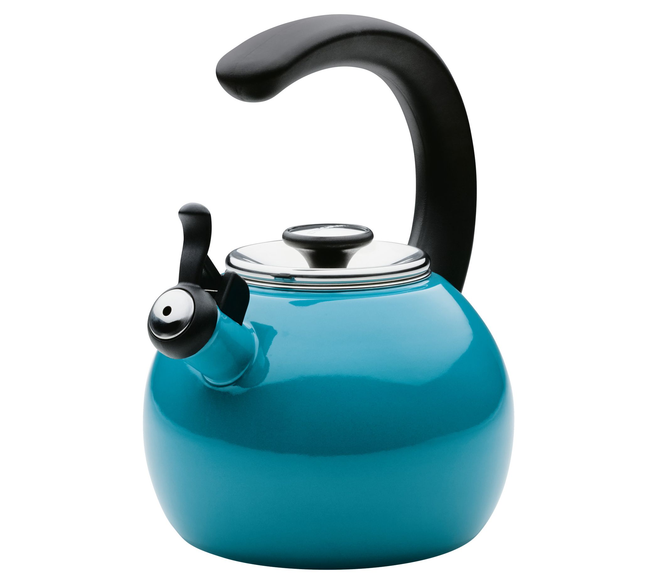 Circulon 2-Qt Whistling Induction Teakettle Wit  Flip-Up Spout