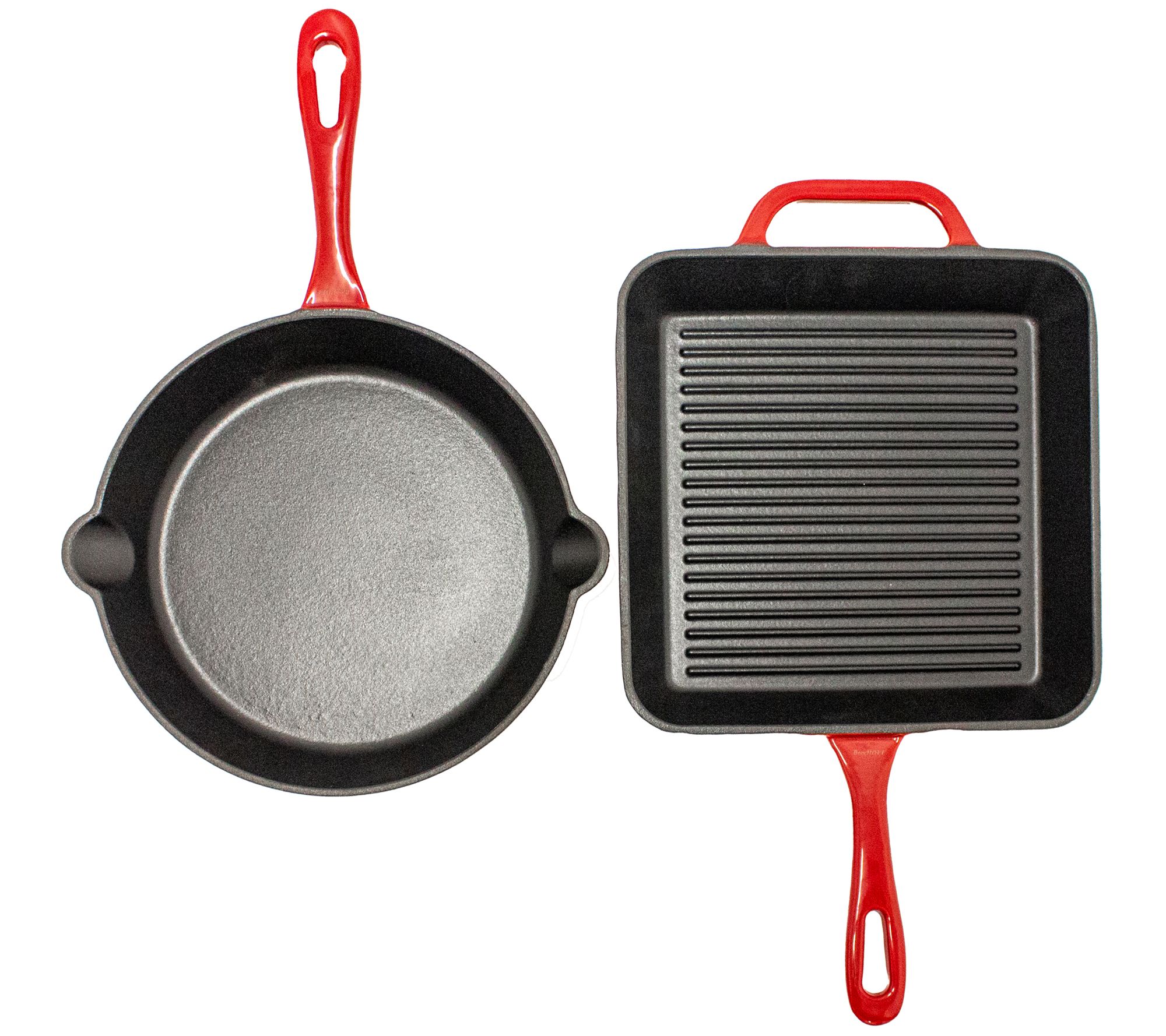 BergHOFF 2-Piece Enamel on Cast Iron 10" Fry & Grill Pan Set