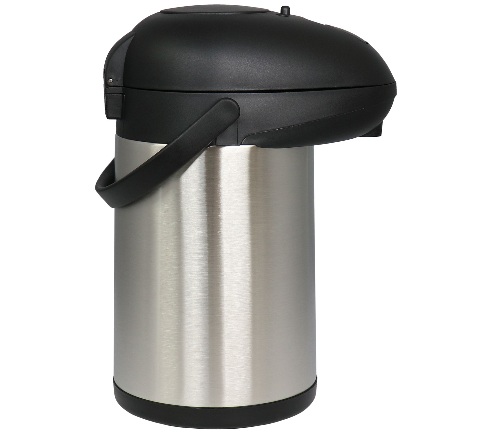 MegaChef 3 L Stainless-Steel Airpot Hot Water Dispenser for Coffee and Tea, Silver/Black