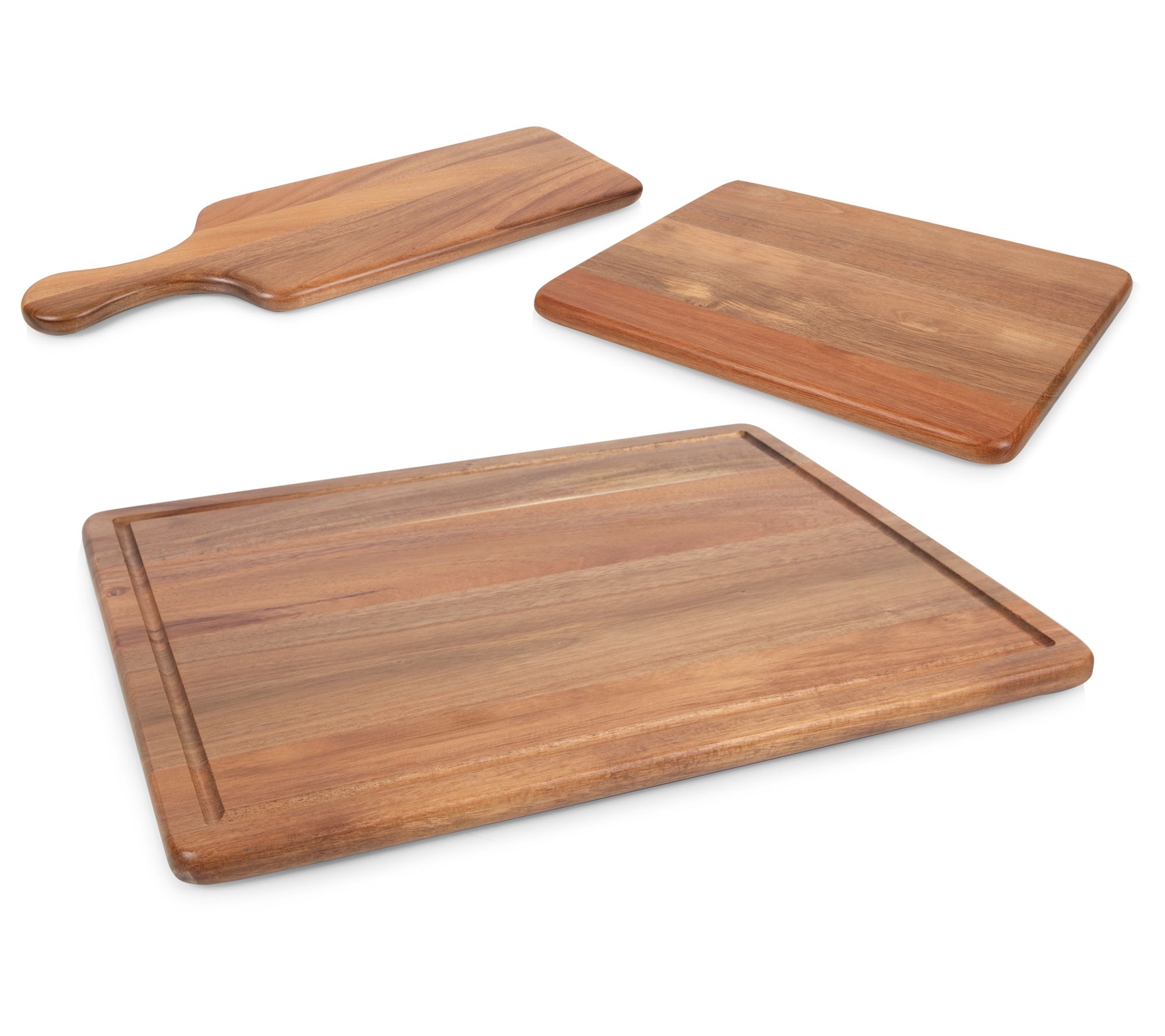 Toscana 3-Piece Acacia Wood Charcuterie Board Set