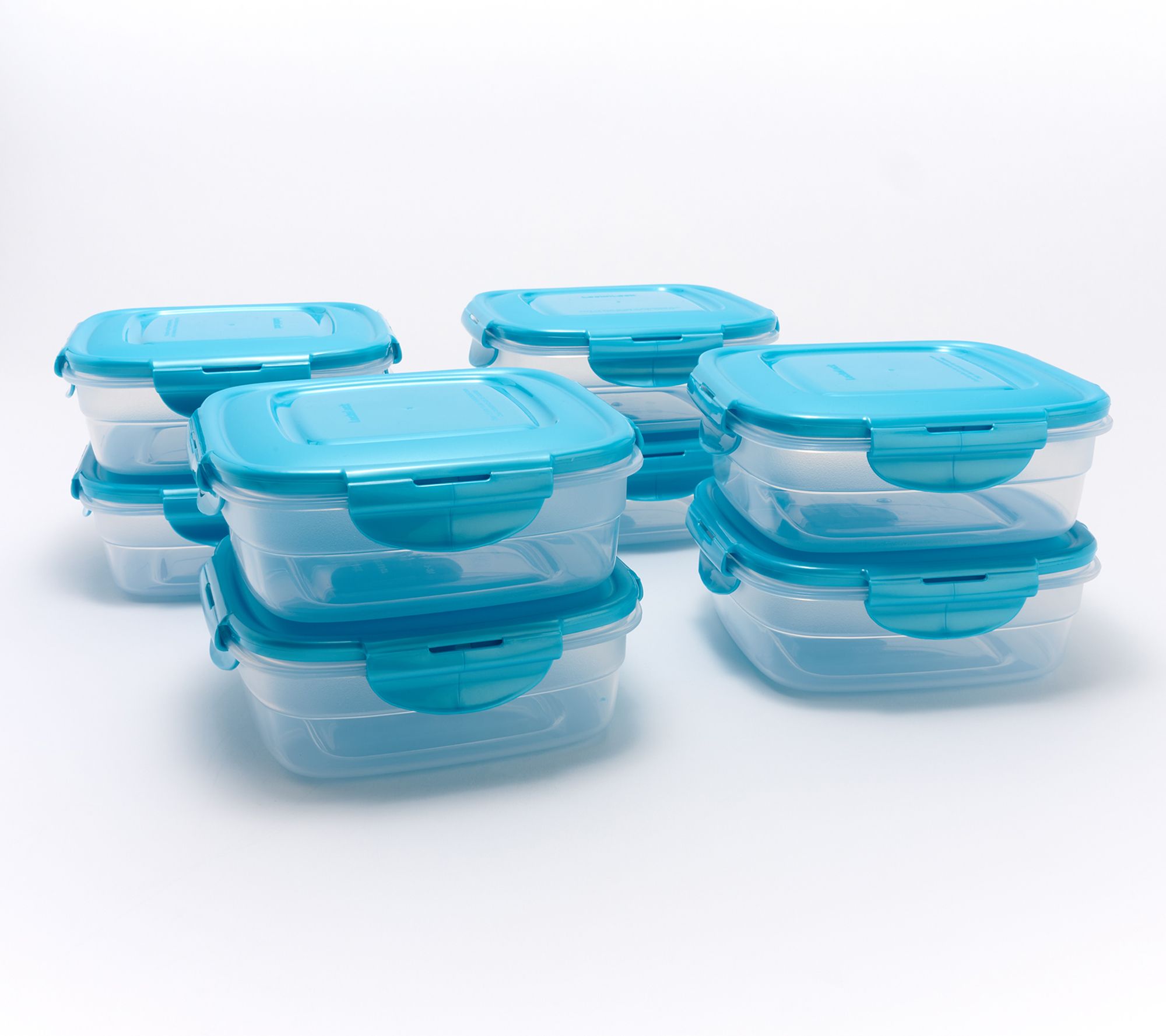 LocknLock Set of (8) 3-Cup Nesting Square Containers