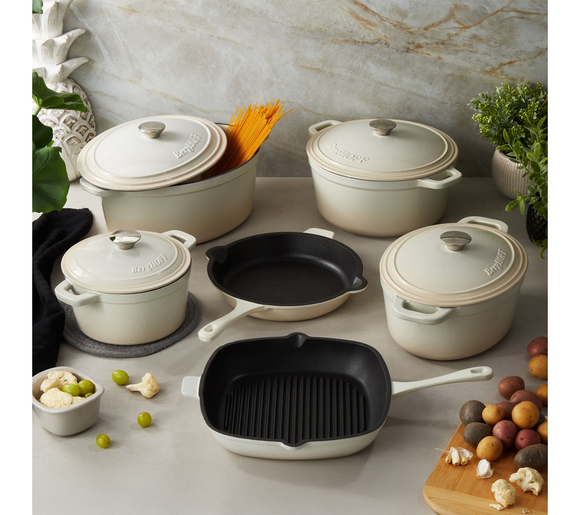 BergHOFF Neo 10-Piece Cast Iron Cookware Set