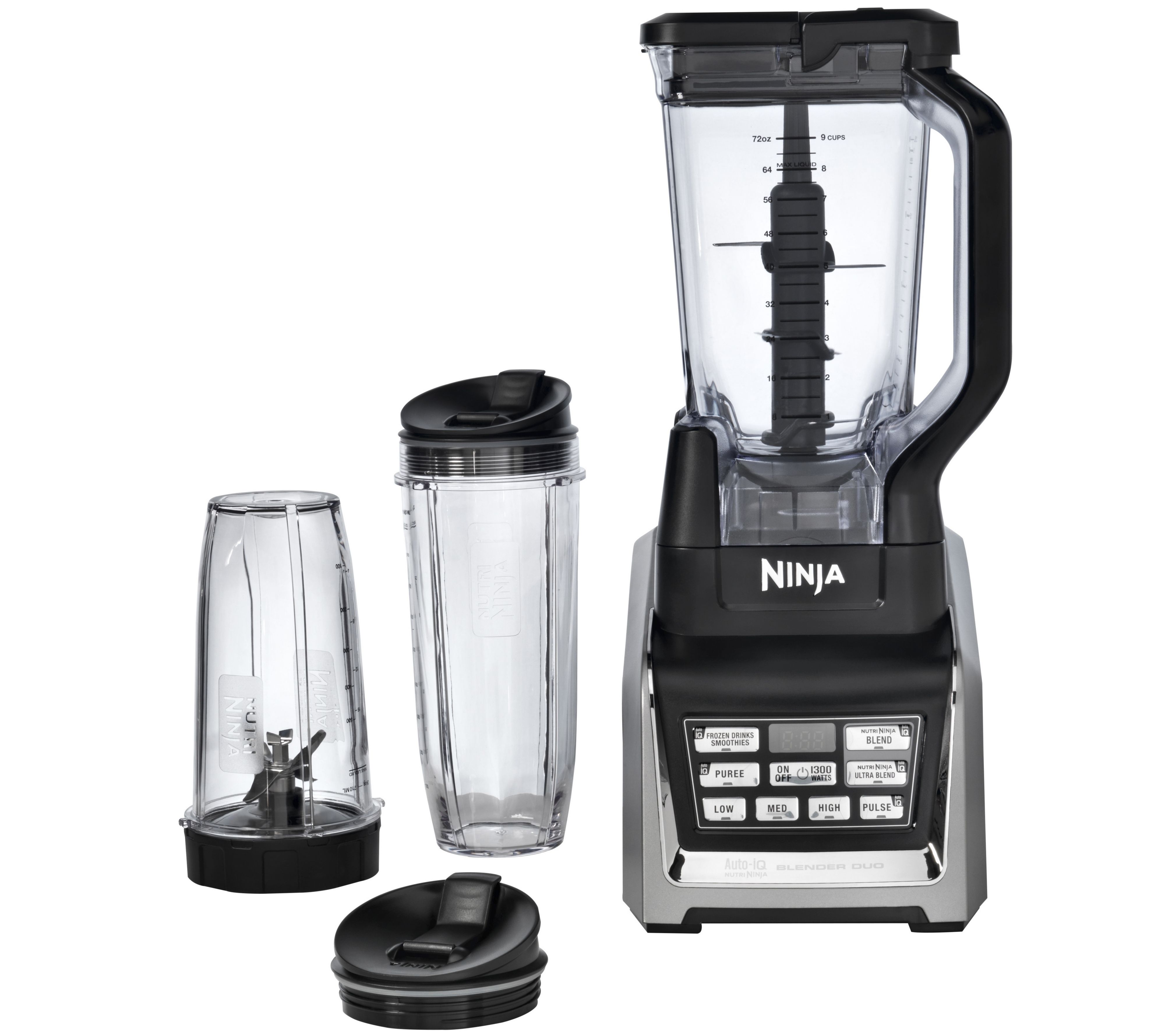 Ninja Nutri Auto-iQ Pro Electric Blender - Silver And Black for sale online