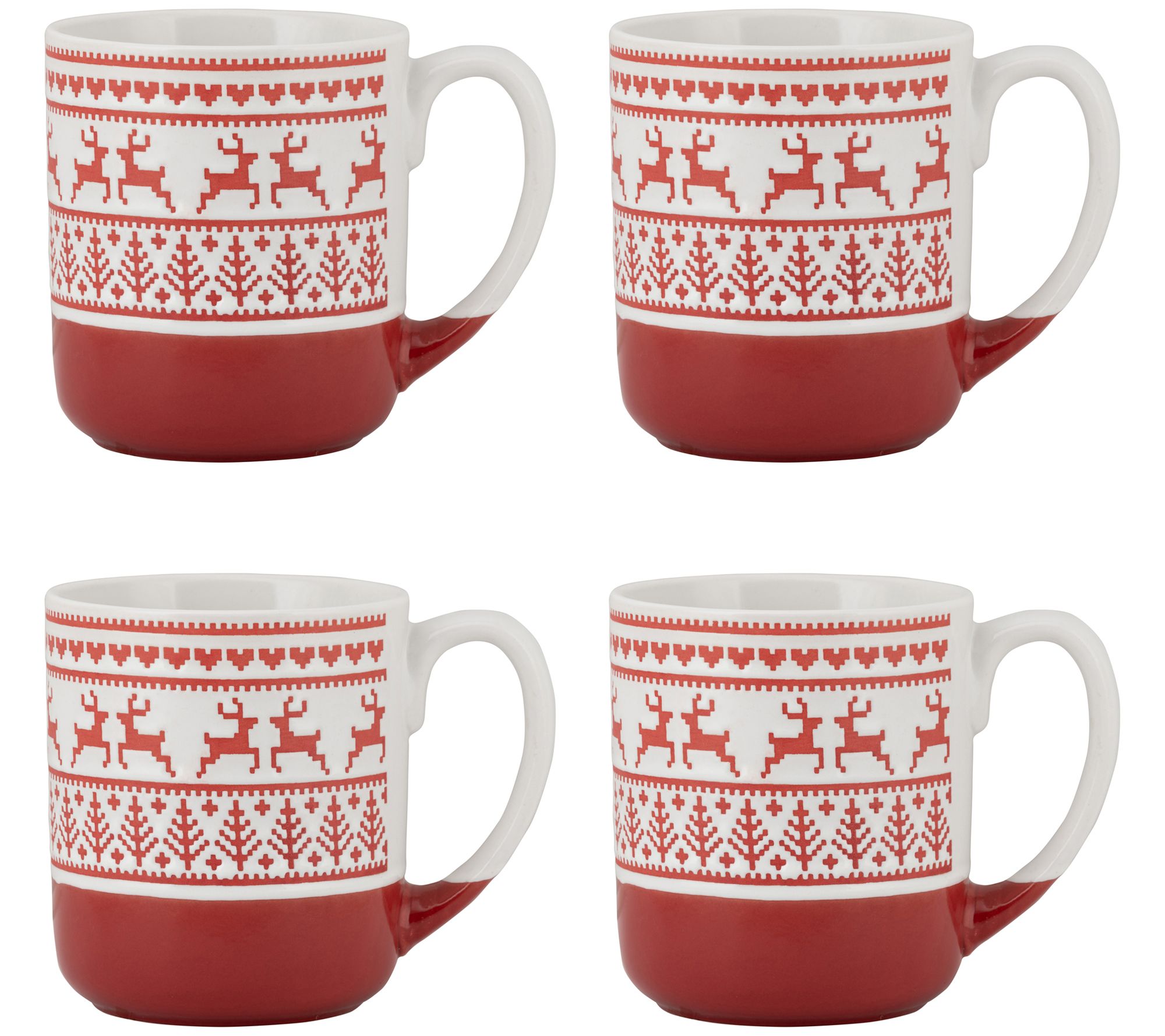 Holiday Reindeer Ceramic Mug & Slipper Socks Set