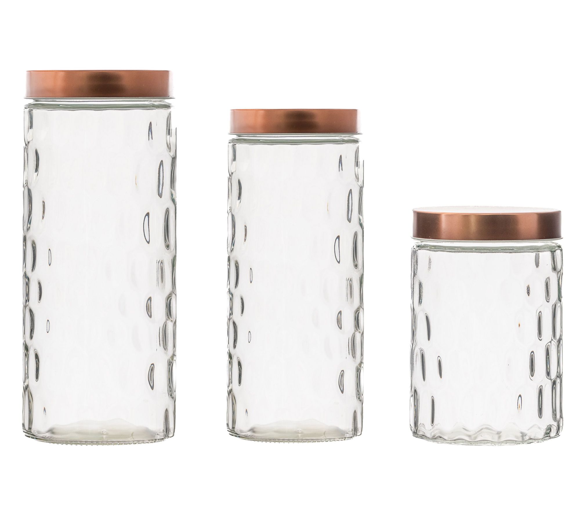 10 Strawberry Street 3pc Prospect Glass Canister Set