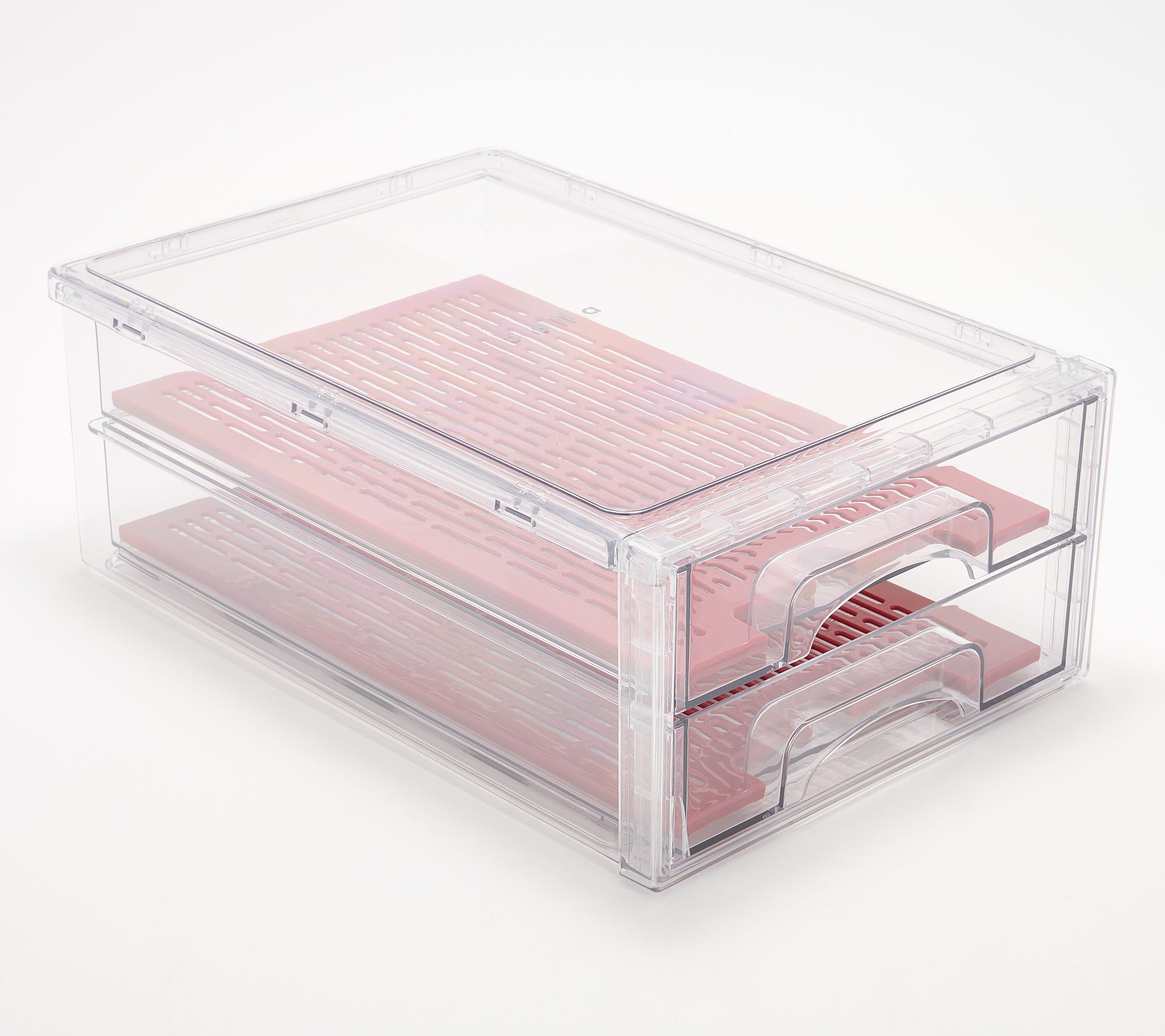 "As Is" Cella 2-Tier Produce Storage Drawers with Drip Trays