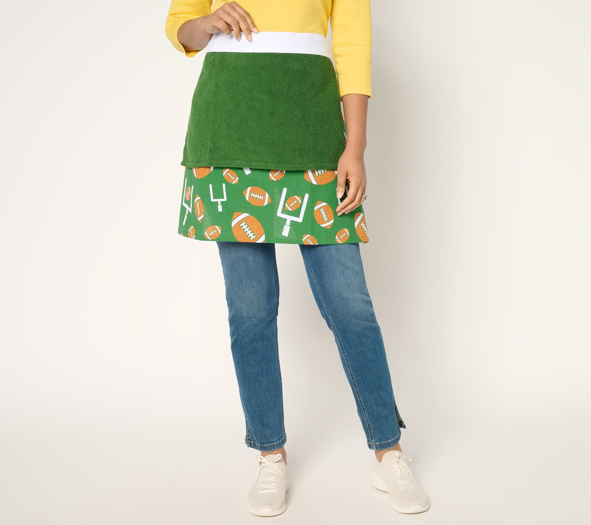 "As Is" Temp-tations Apron Skirt with Towels