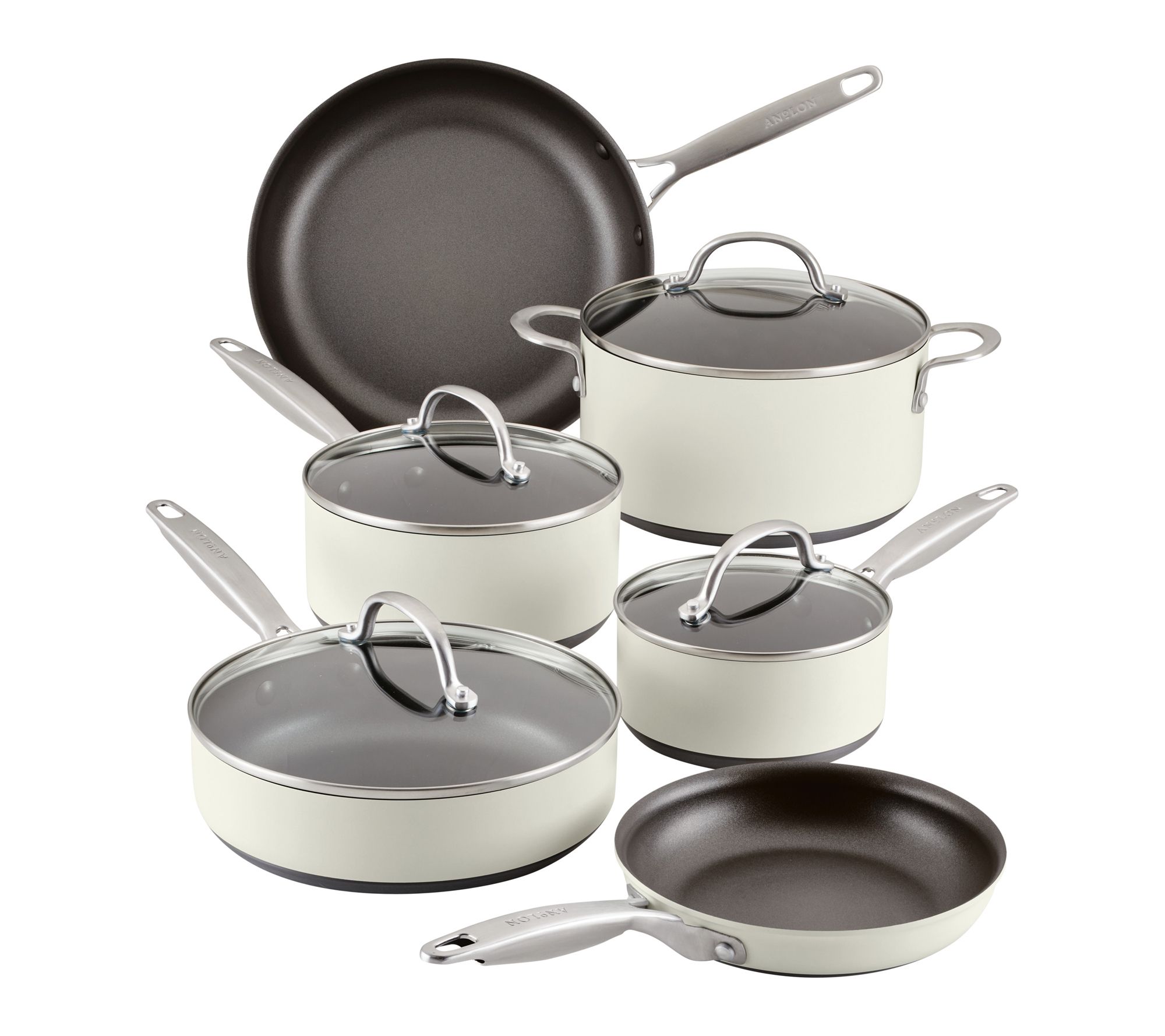 Anolon Achieve Hard Anodized Nonstick CookwareSet, 10-Piece