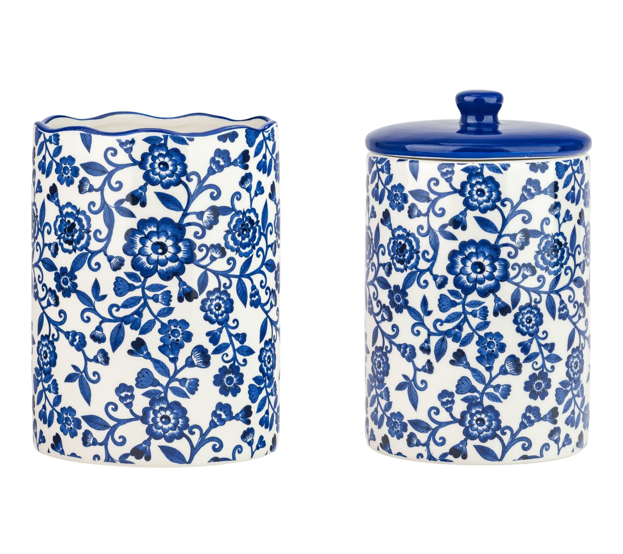 10 Strawberry Street Bella Utensil Crock & Canister Set