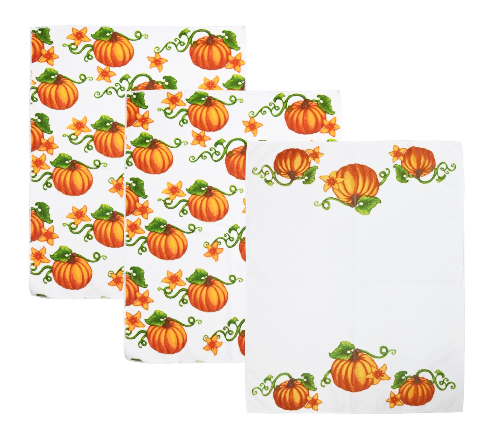 Temp-tations Seasonal Set of 3 XL Printed Kitchen Towels