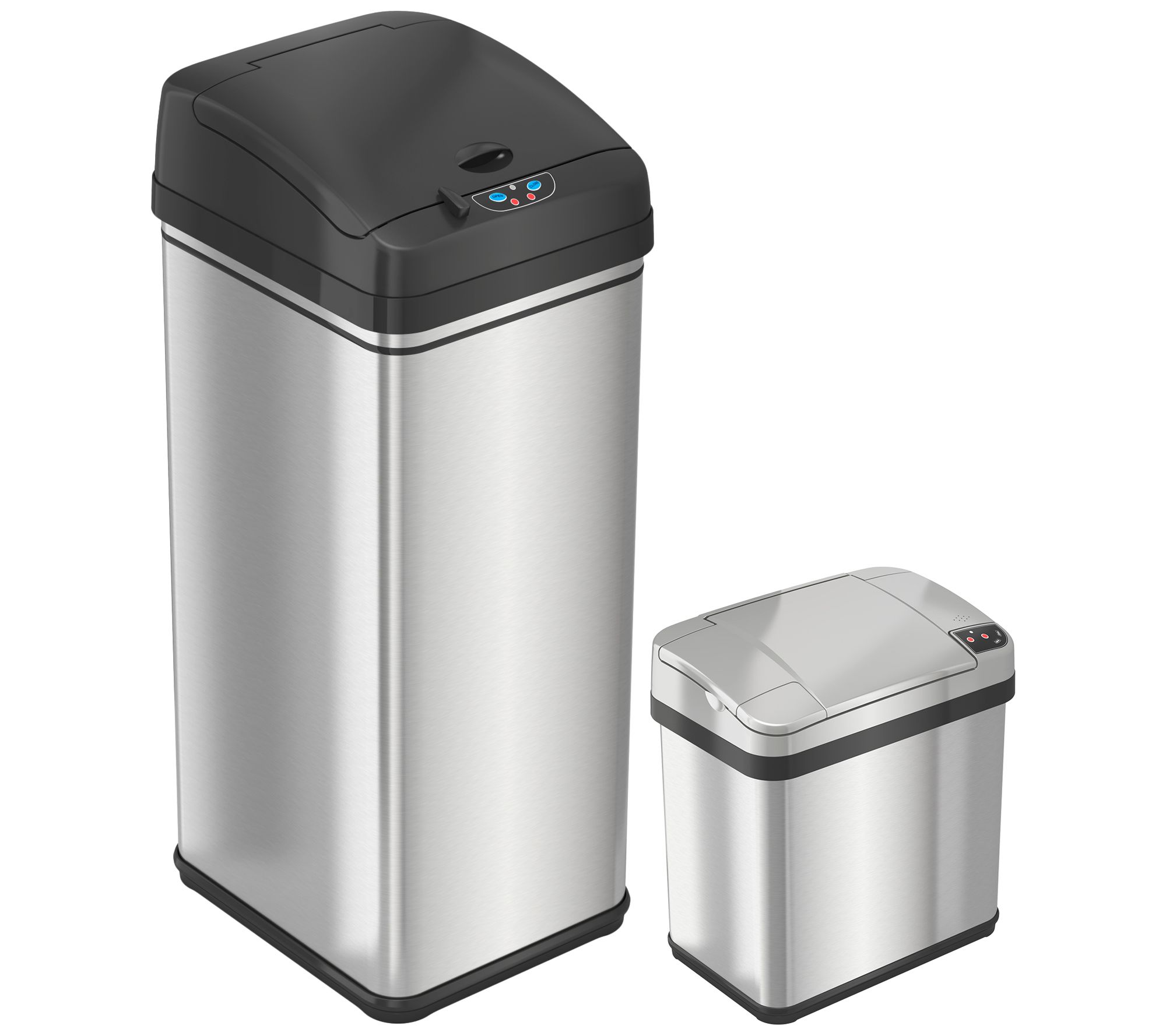 iTouchless 13-Gallon Extra Wide Stainless Steel Automatic Sensor Touchless Trash  Can