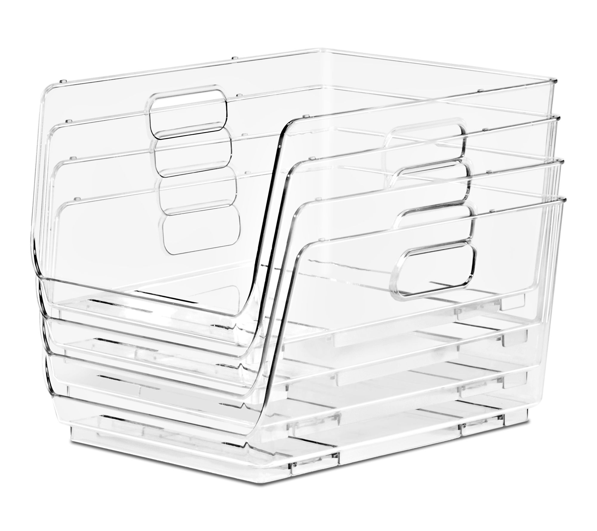 Sorbus Set of 6 Open Front Storage Bins - QVC.com