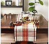 Design Imports 14" x 72" Pumpkin Spice Plaid Table Runner, 4 of 6