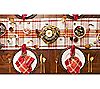 Design Imports 14" x 72" Pumpkin Spice Plaid Table Runner, 6 of 6