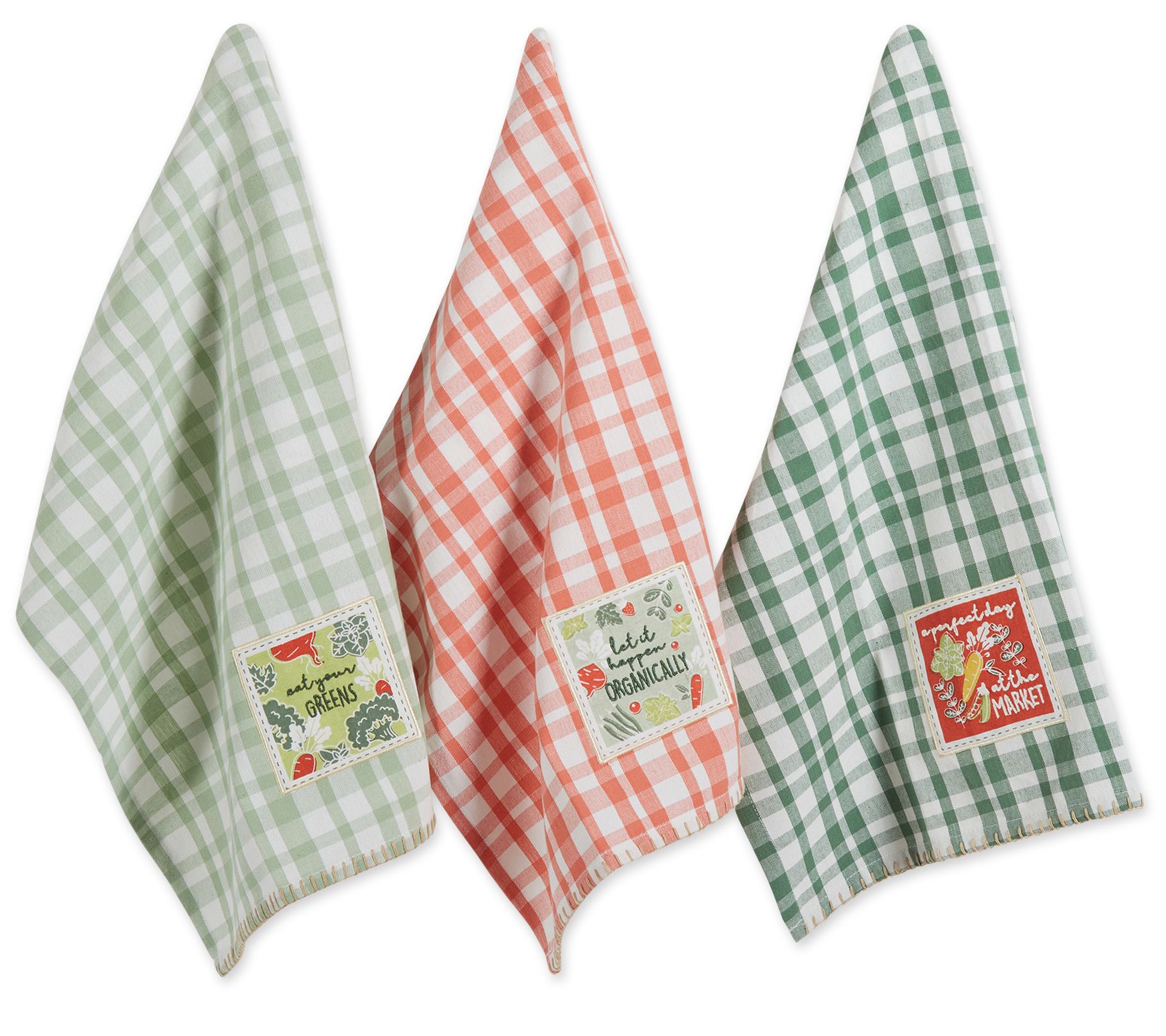 Design Imports French Terry Assorted Kitchen Towel Set/3 