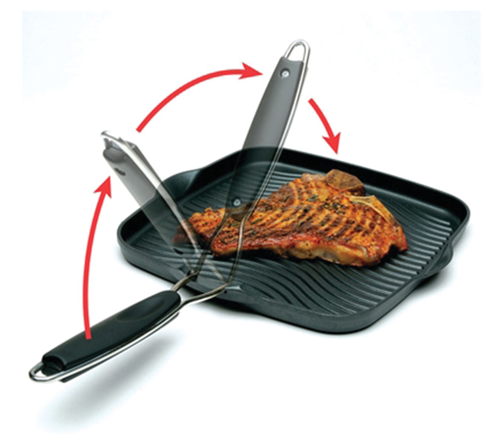 The Rock by Starfrit 10 Grill Pan with Bakelite Handles 