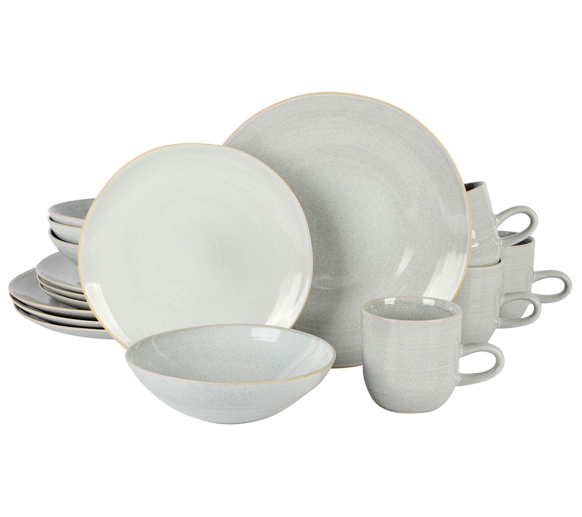 Laurie Gates Ravenna 16 Piece Round Stoneware Dinnerware Set