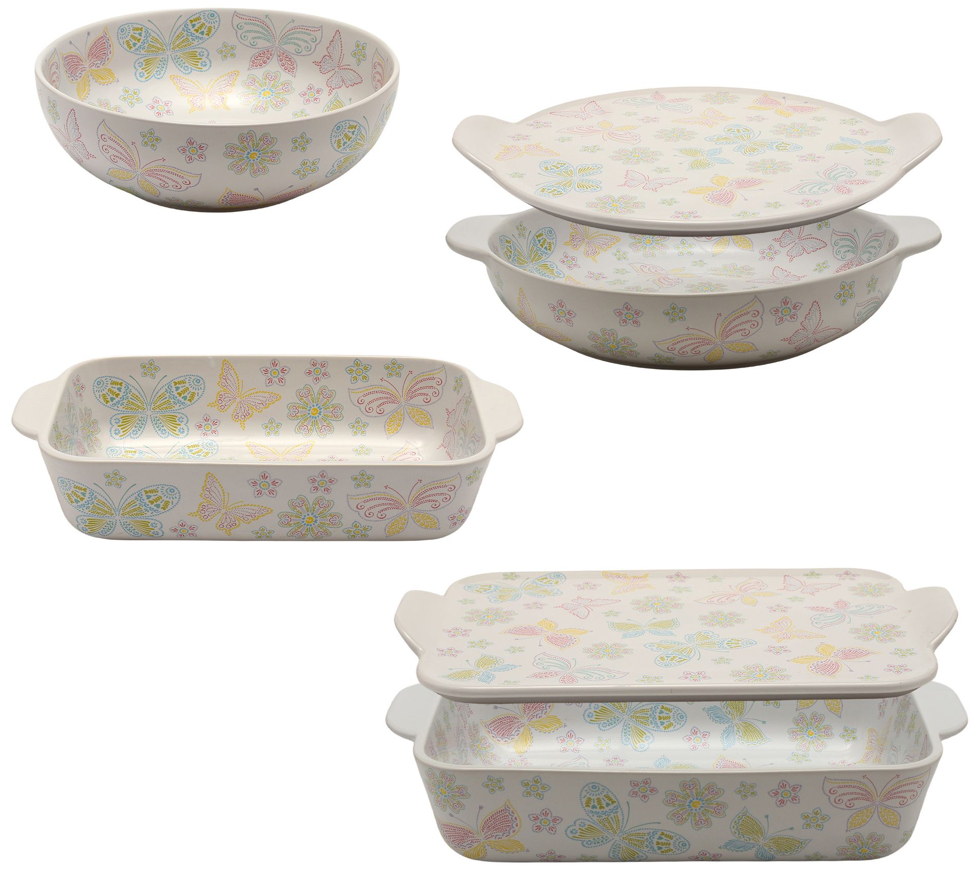 "As Is" Temptations Seasonal 6 Piece Bake and Serve Set