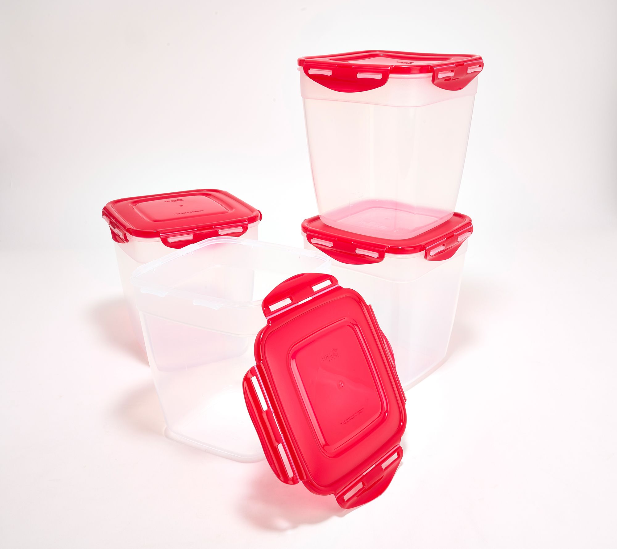LocknLock Set of 4 XL Tall Square Storage Set