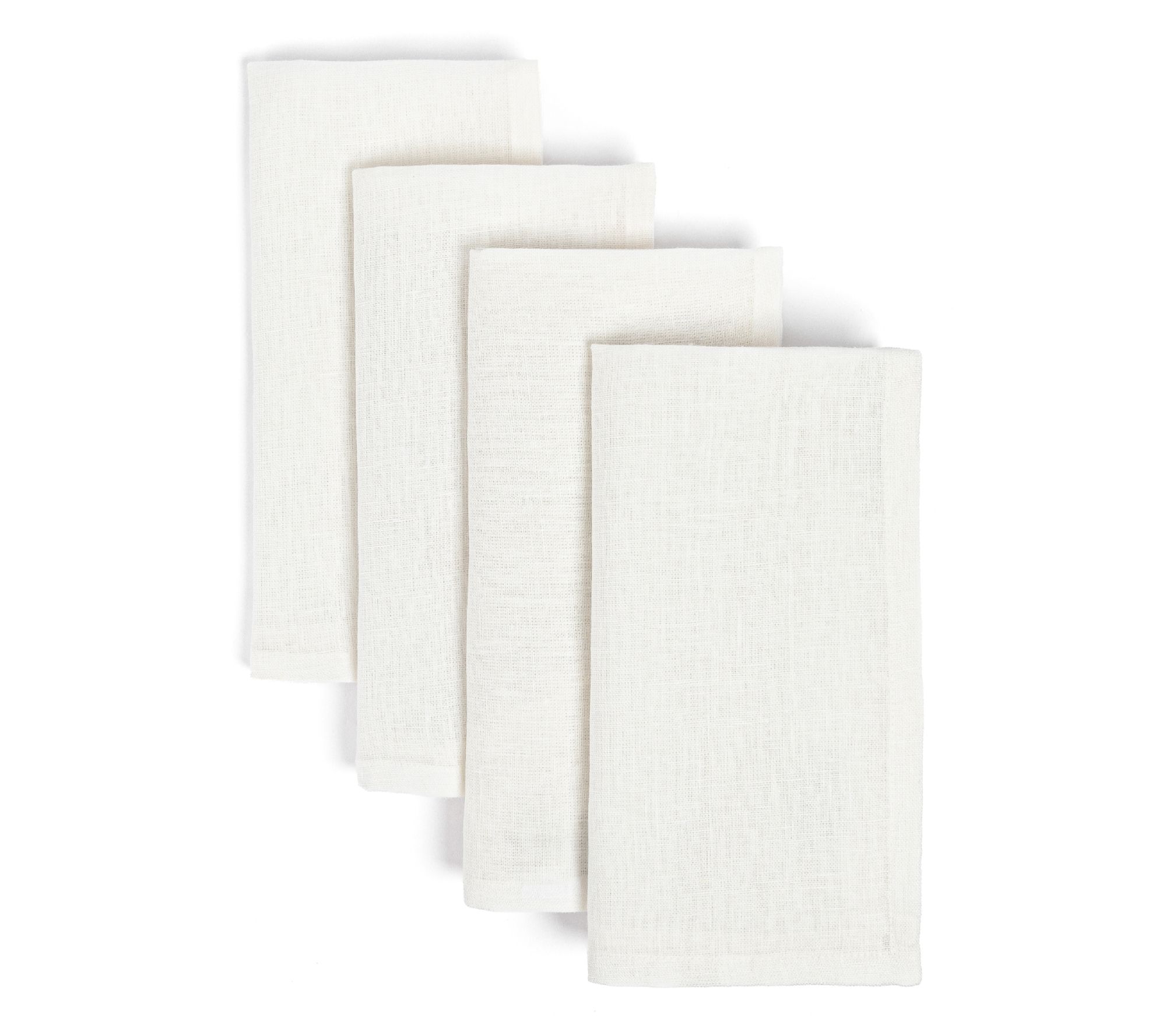 over&back Washe d 100% Linen Cl oth Napkins, Se t of 4