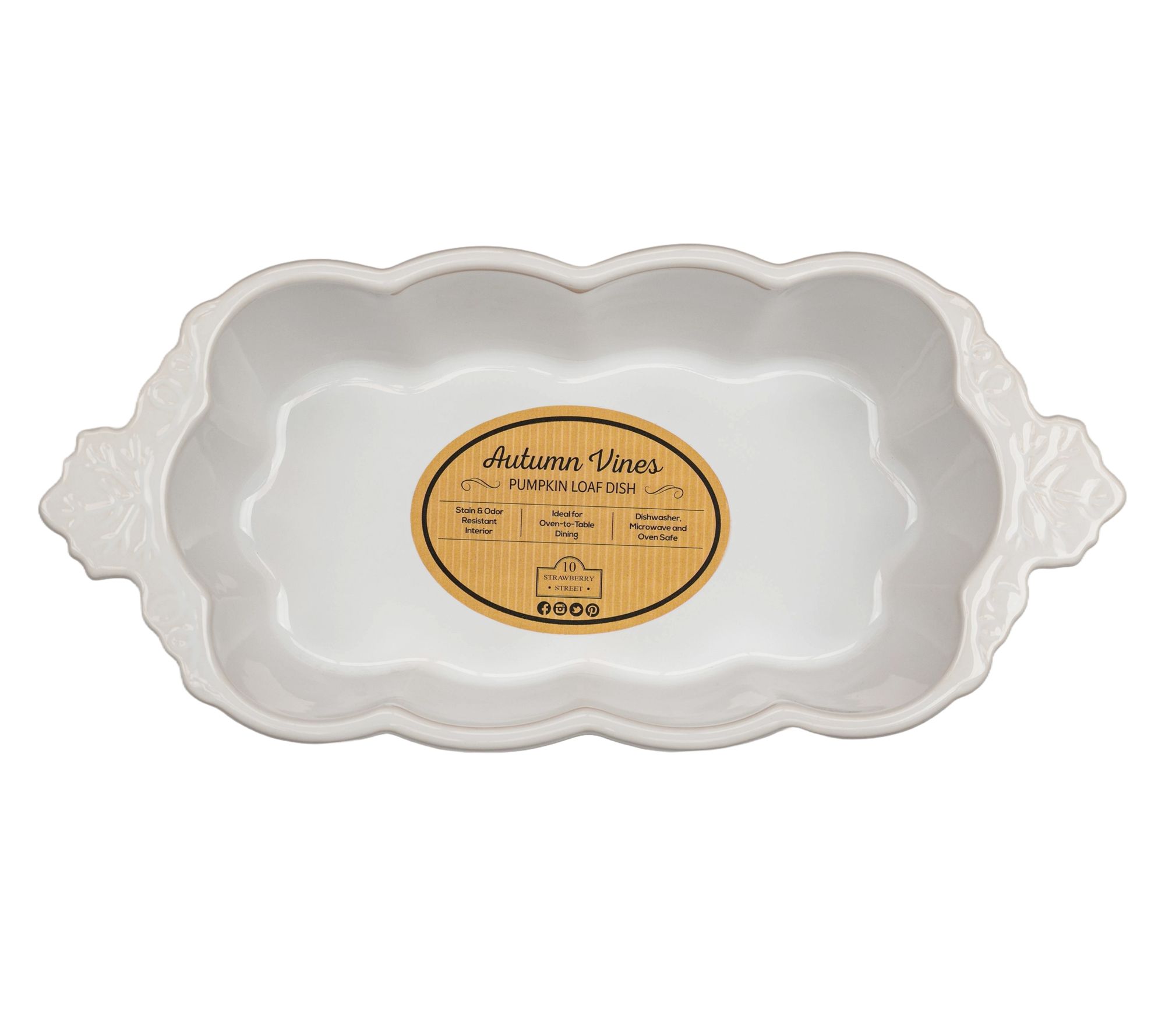 10 Strawberry Street Autum Vines Loaf Pan