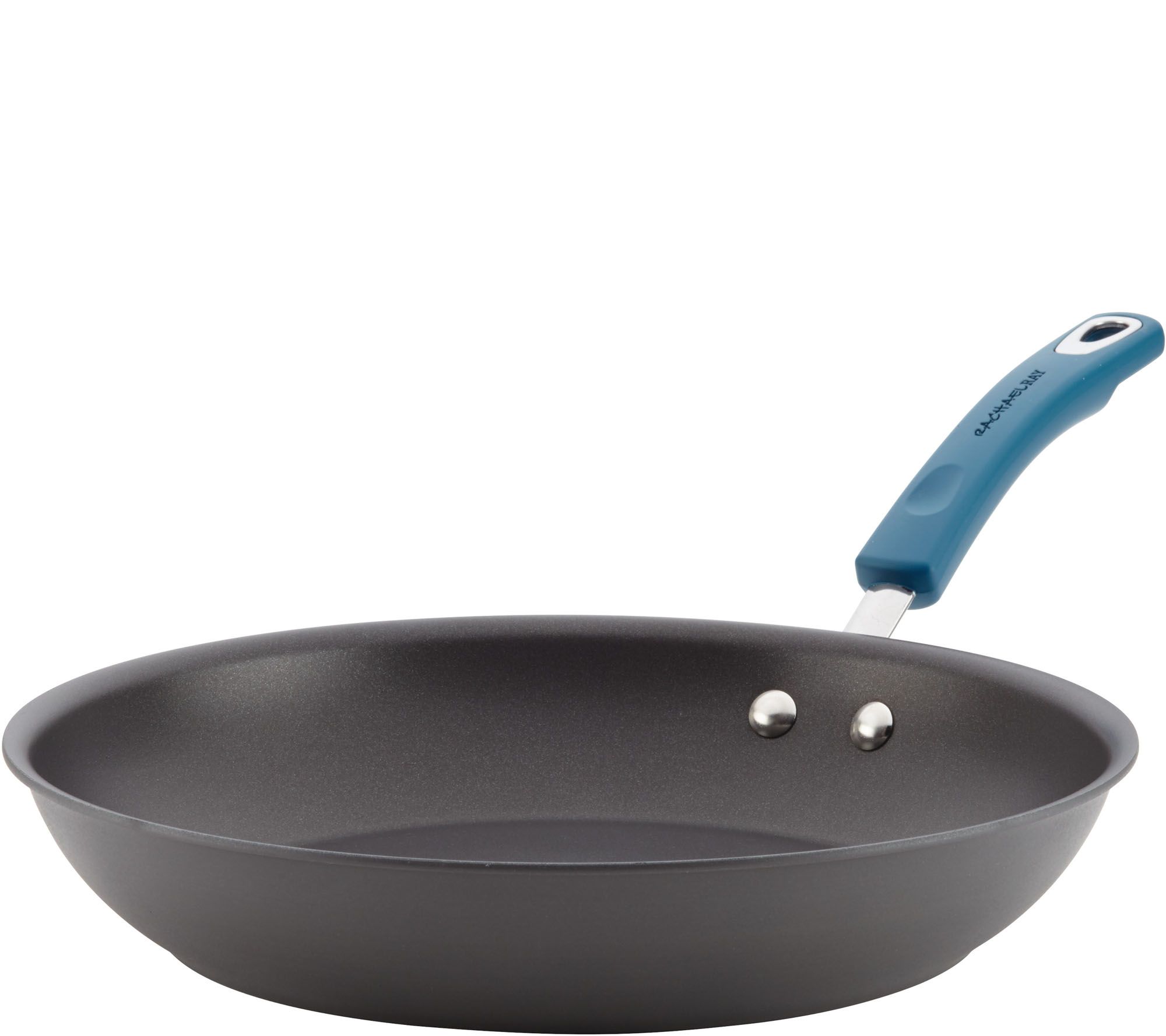 Rachael Ray Gray Create Delicious Hard-Anodized Aluminum Nonstick 12.5 in Deep Skillet