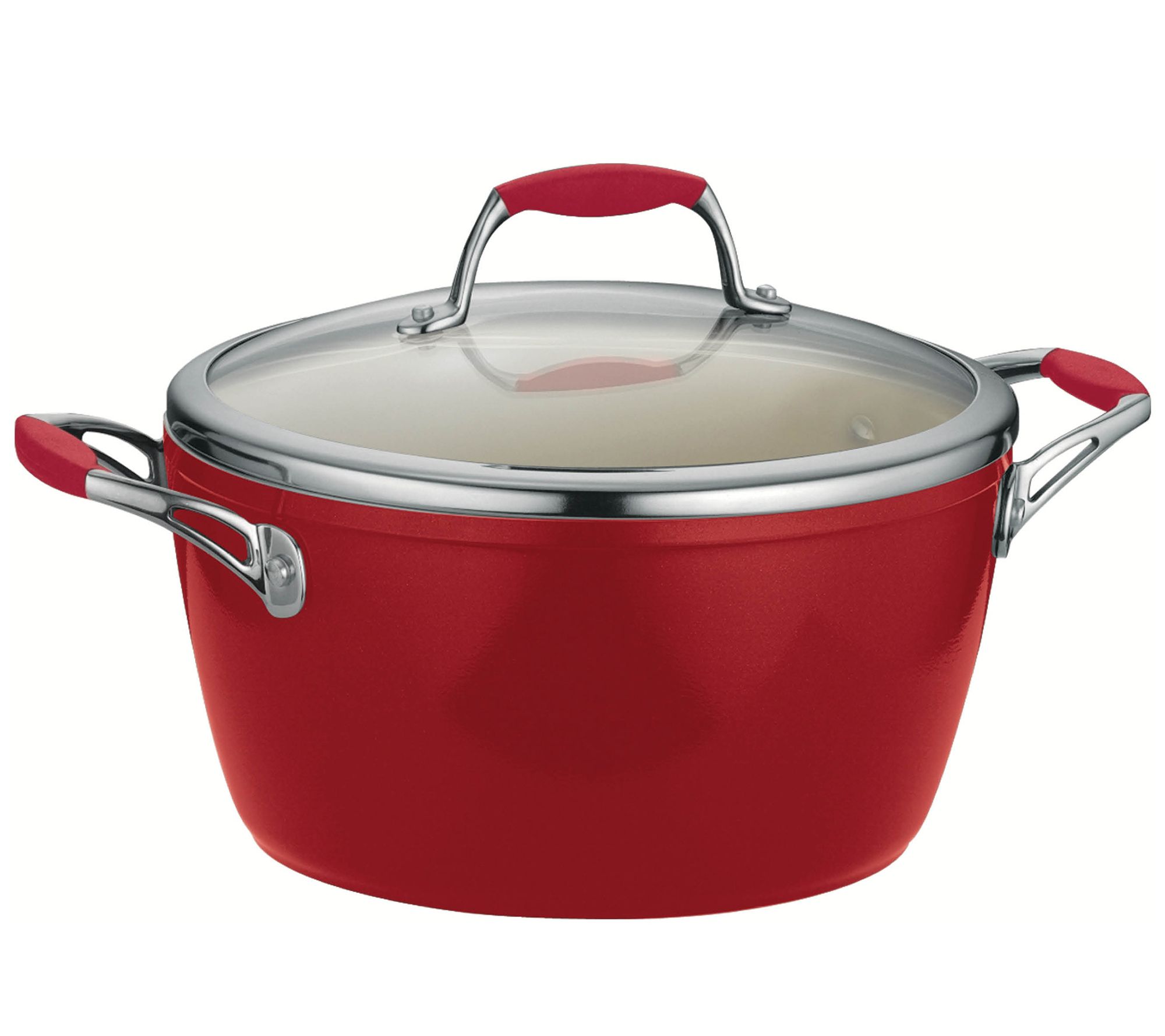 Tramontina Enameled Cast Iron Dutch Oven, 2-Pack, 4qt & 7qt, Red