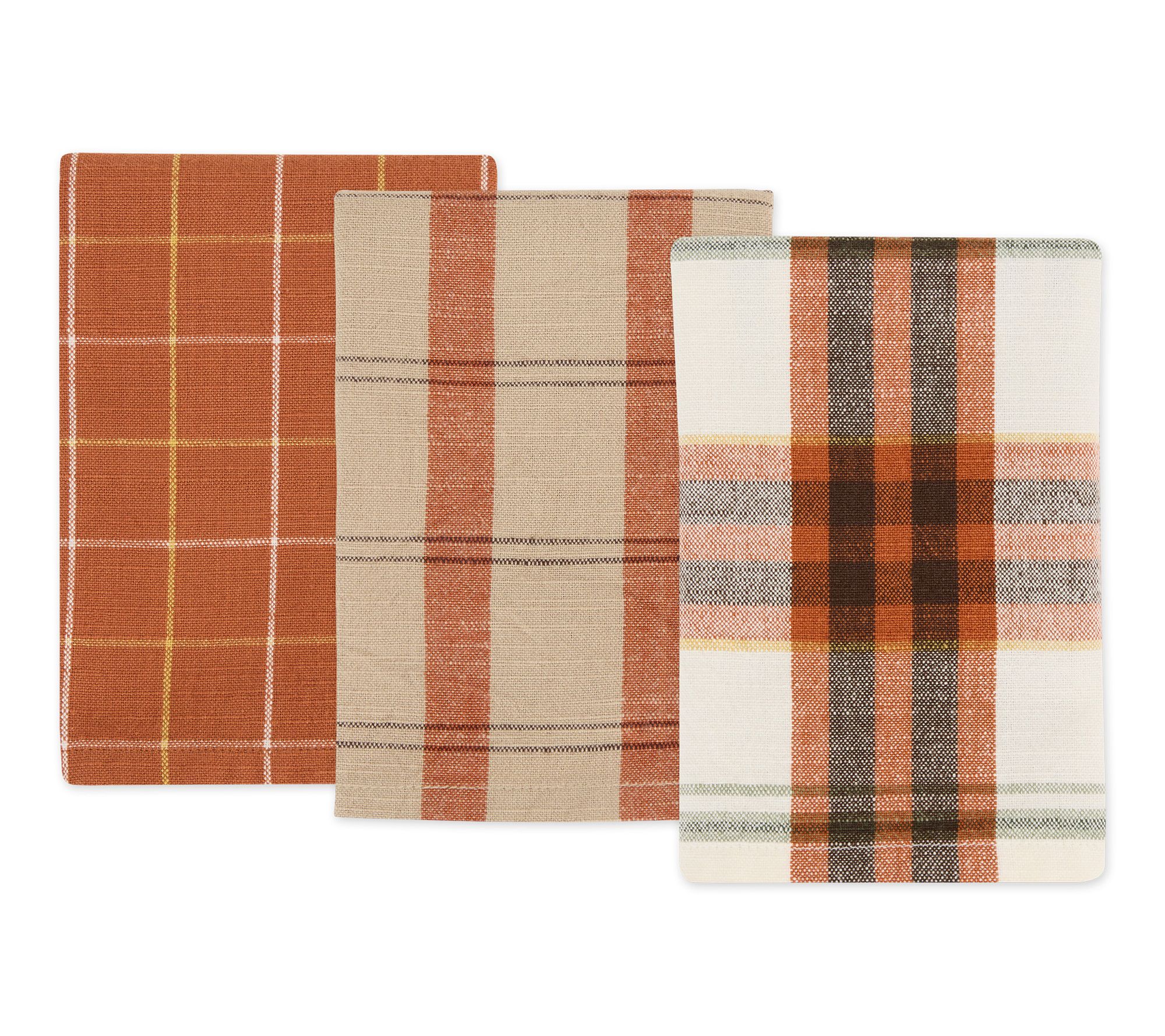Design Imports Set of 3 Autumn Picnic Dishcloths