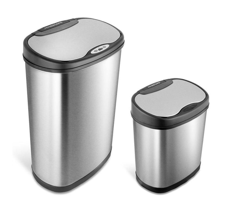 Automatic Motion Sensor Combo Trash Cans 13 Gal., and 3 Gal.