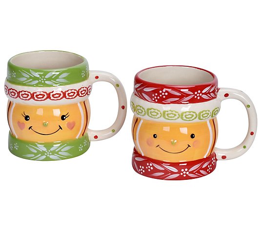 Temp-tations Set of 2 Seasonal Character Mugs