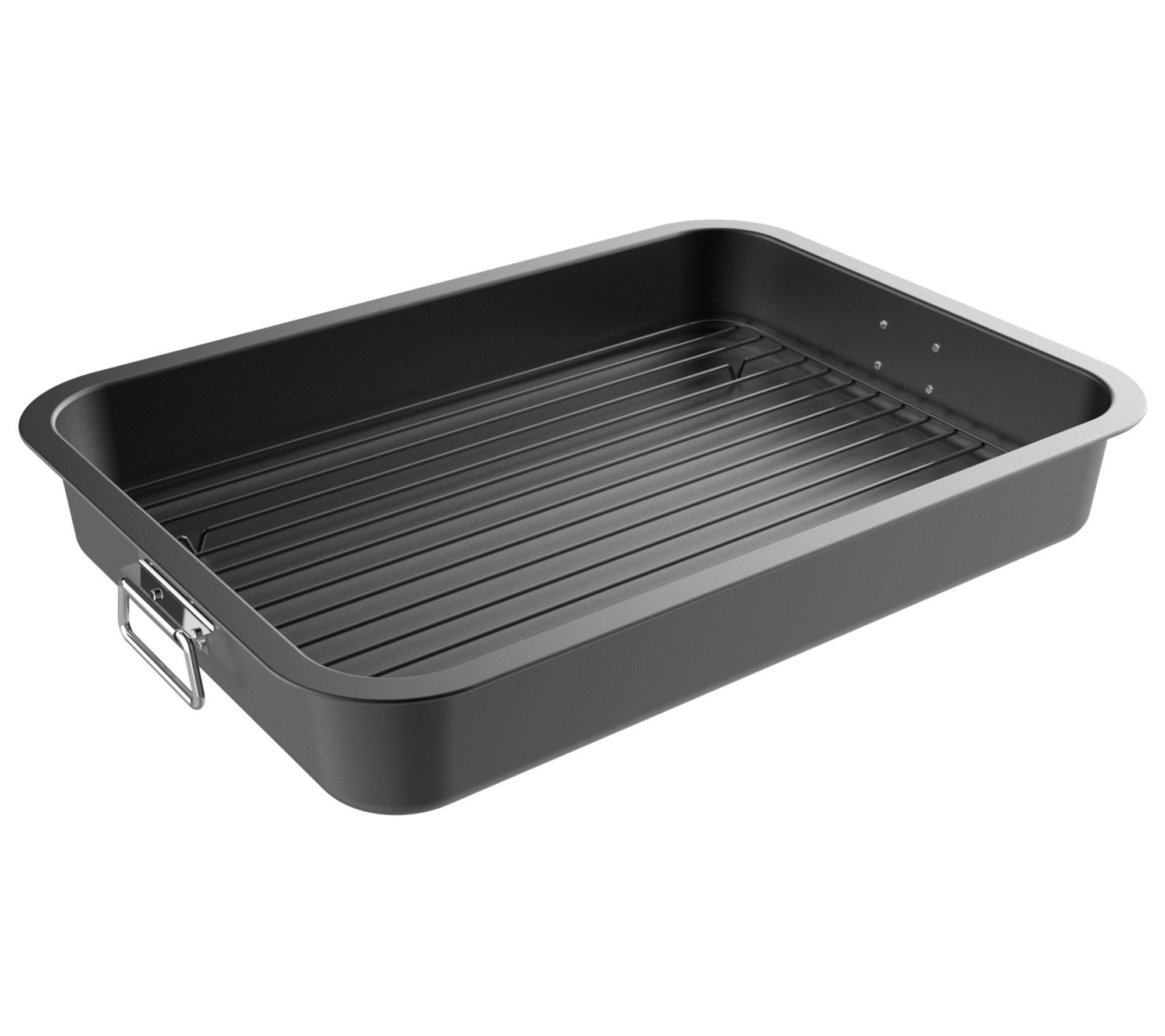 Classic Cuisine NonStick Roasting Pan with Flat Rack