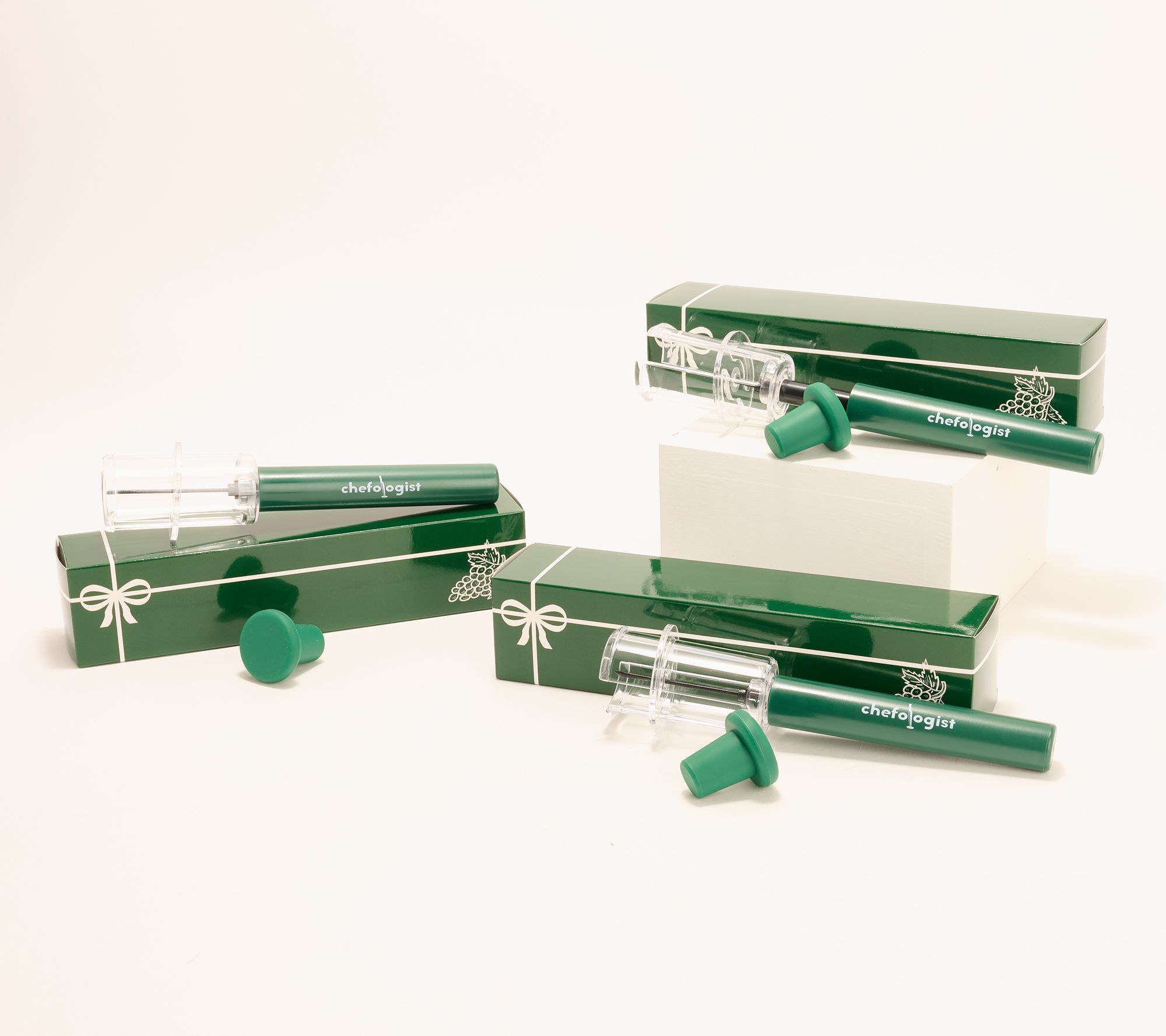 Chefologist Set of 3 Wine Openers & Wine Stoppers