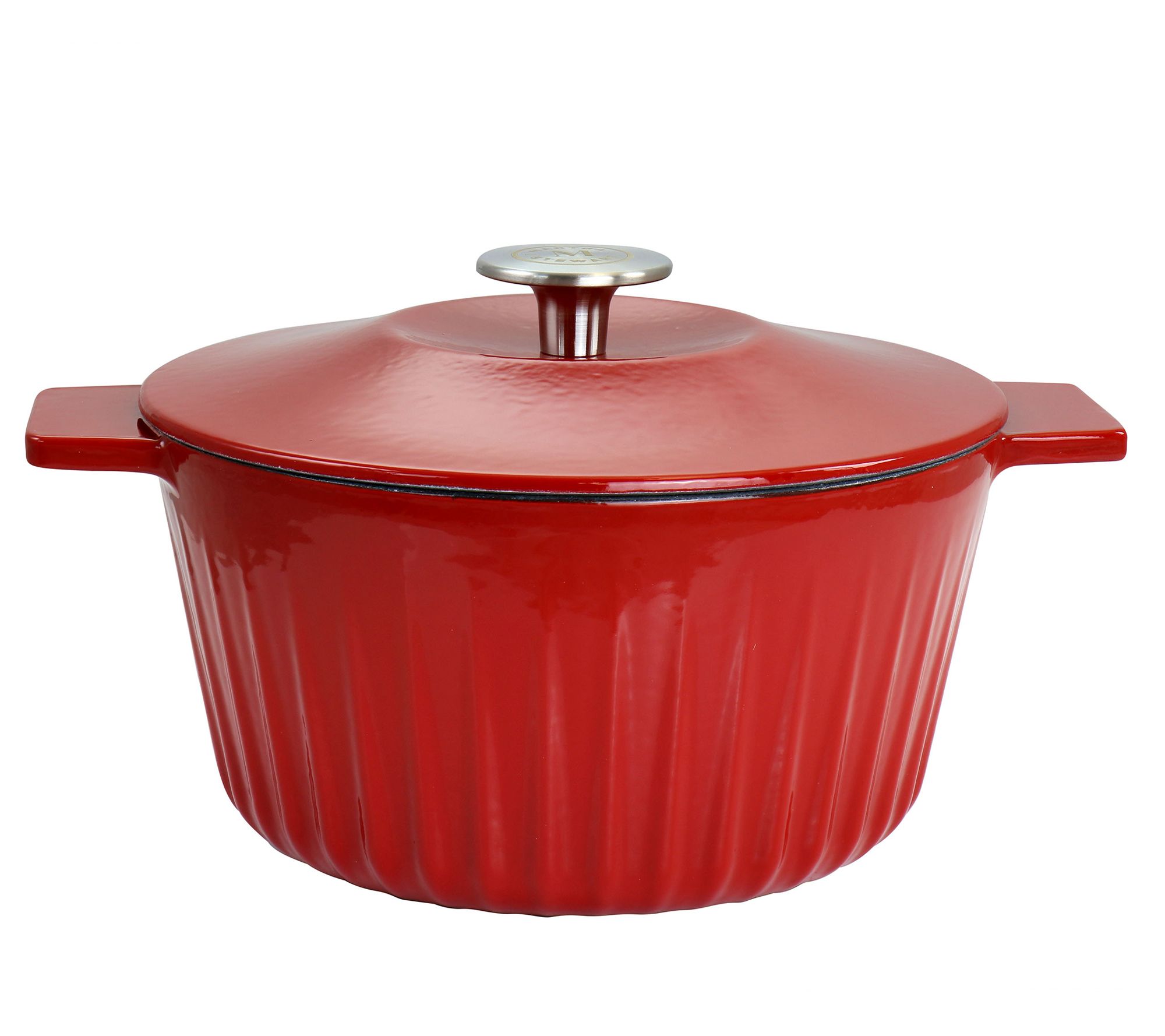 Martha Stewart Collection CLOSEOUT! Enameled Cast Iron Round 8-Qt